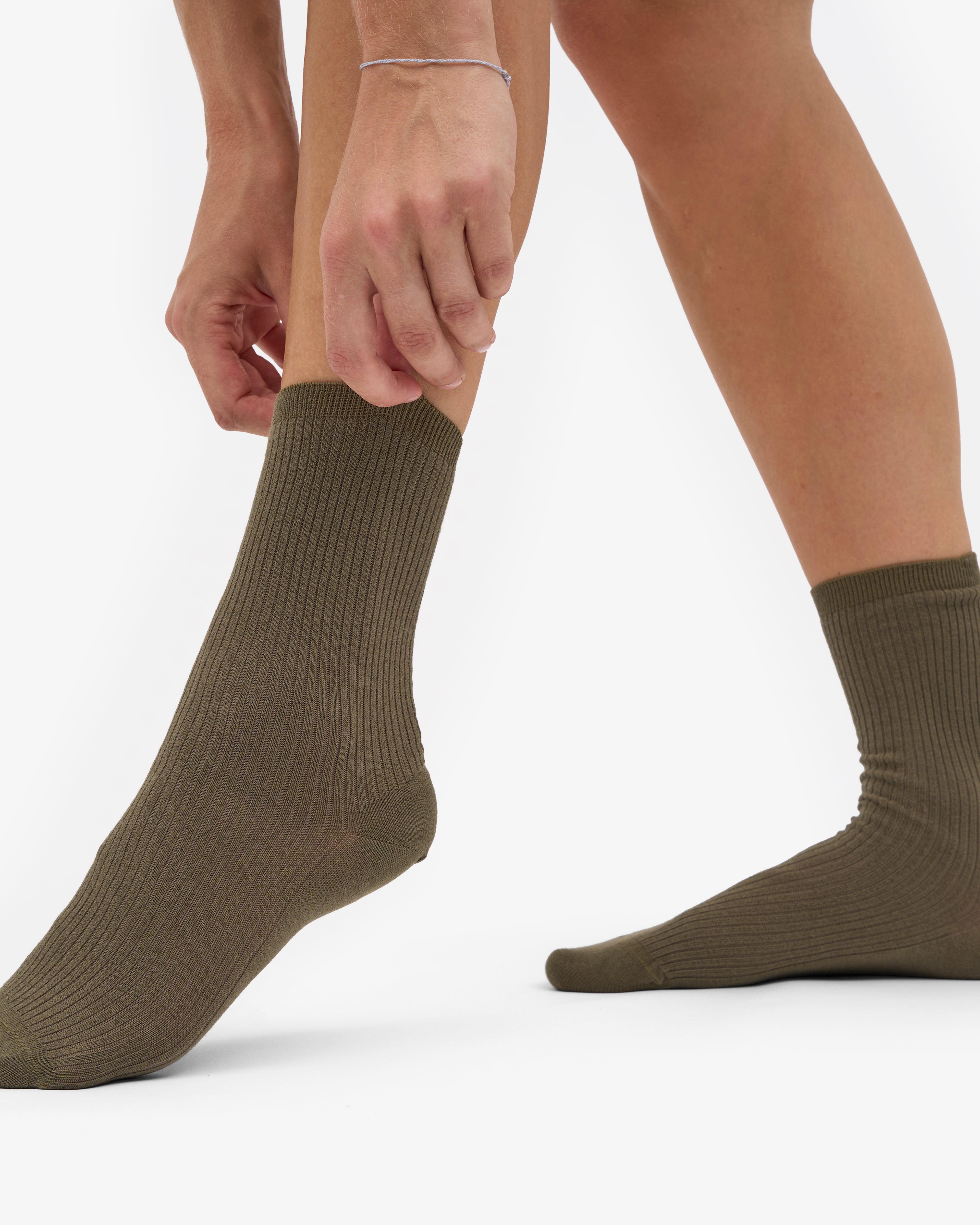 Women Classic Organic Sock - Dusty Olive