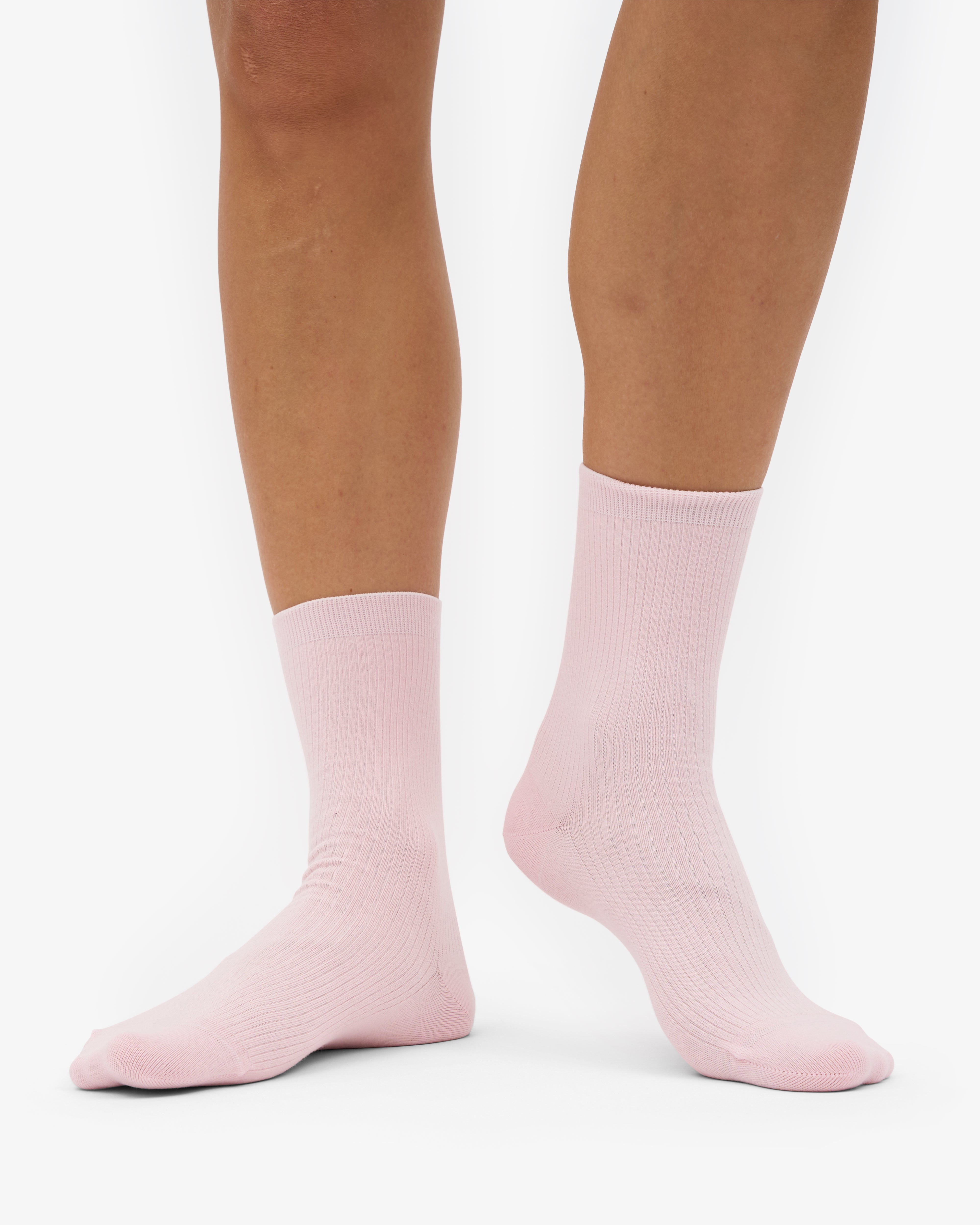Women Classic Organic Sock - Faded Pink