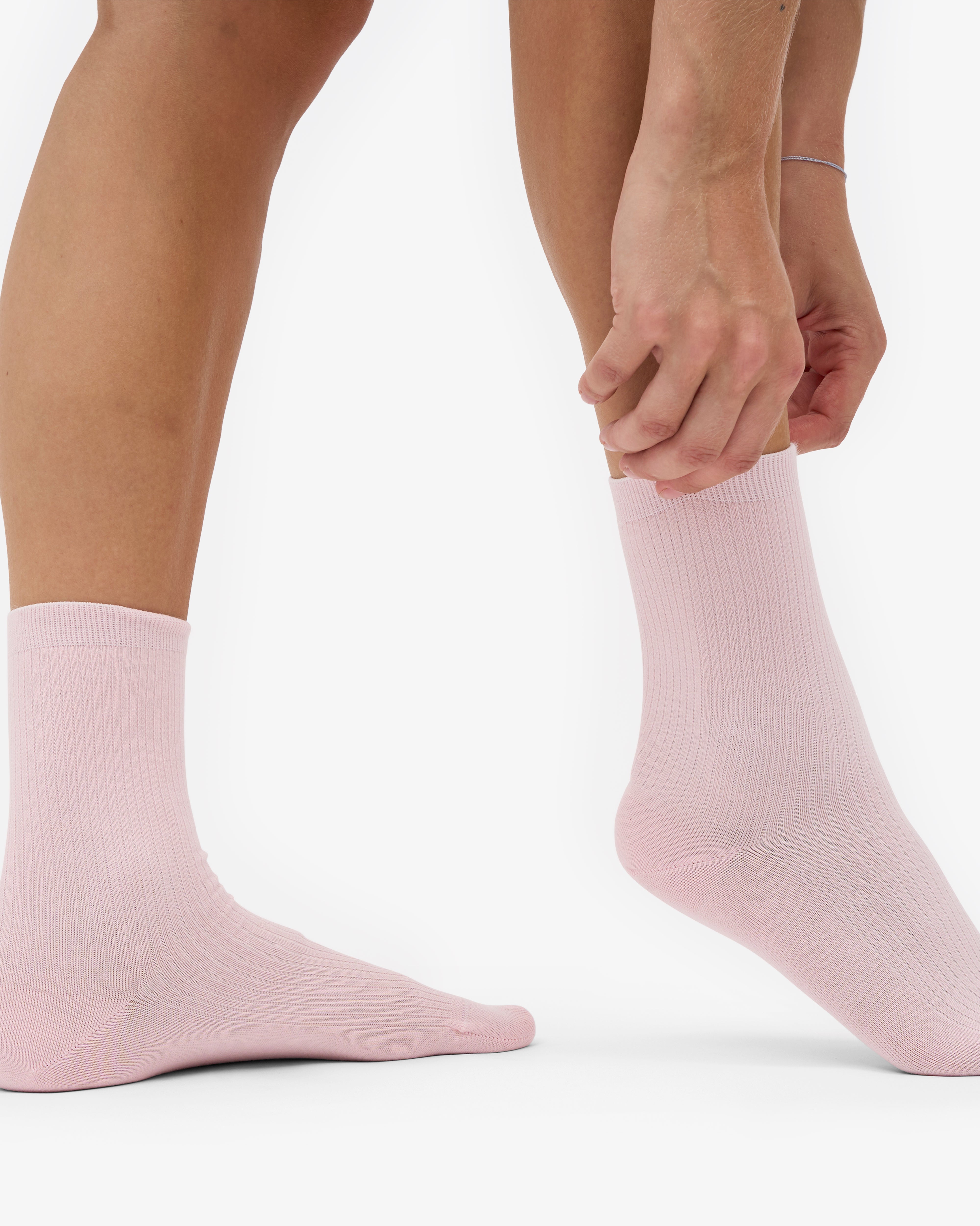 Women Classic Organic Sock - Faded Pink