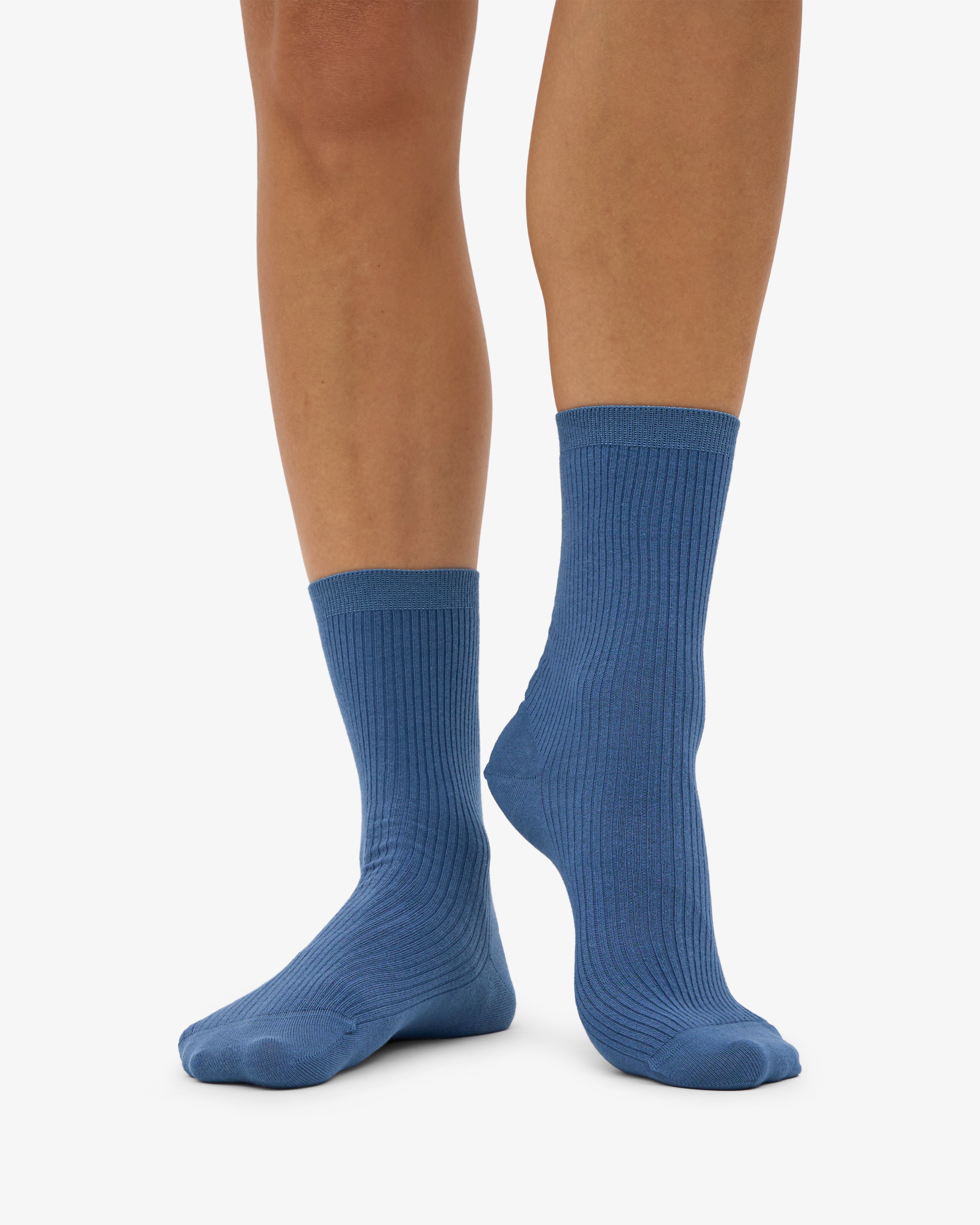 Women Classic Organic Sock - Petrol Blue (3-Pack)