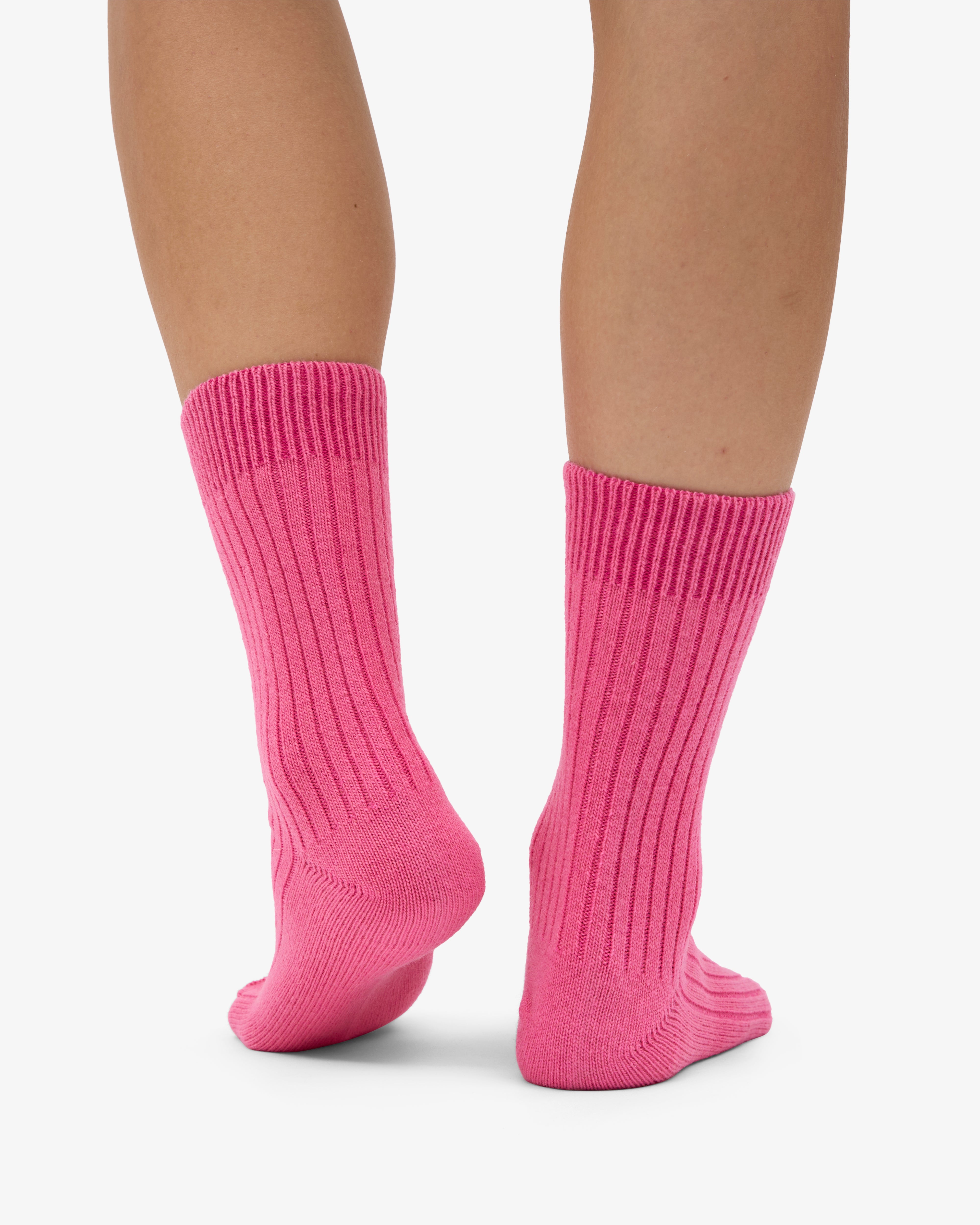 Merino Wool Blend Sock - Bubblegum Pink