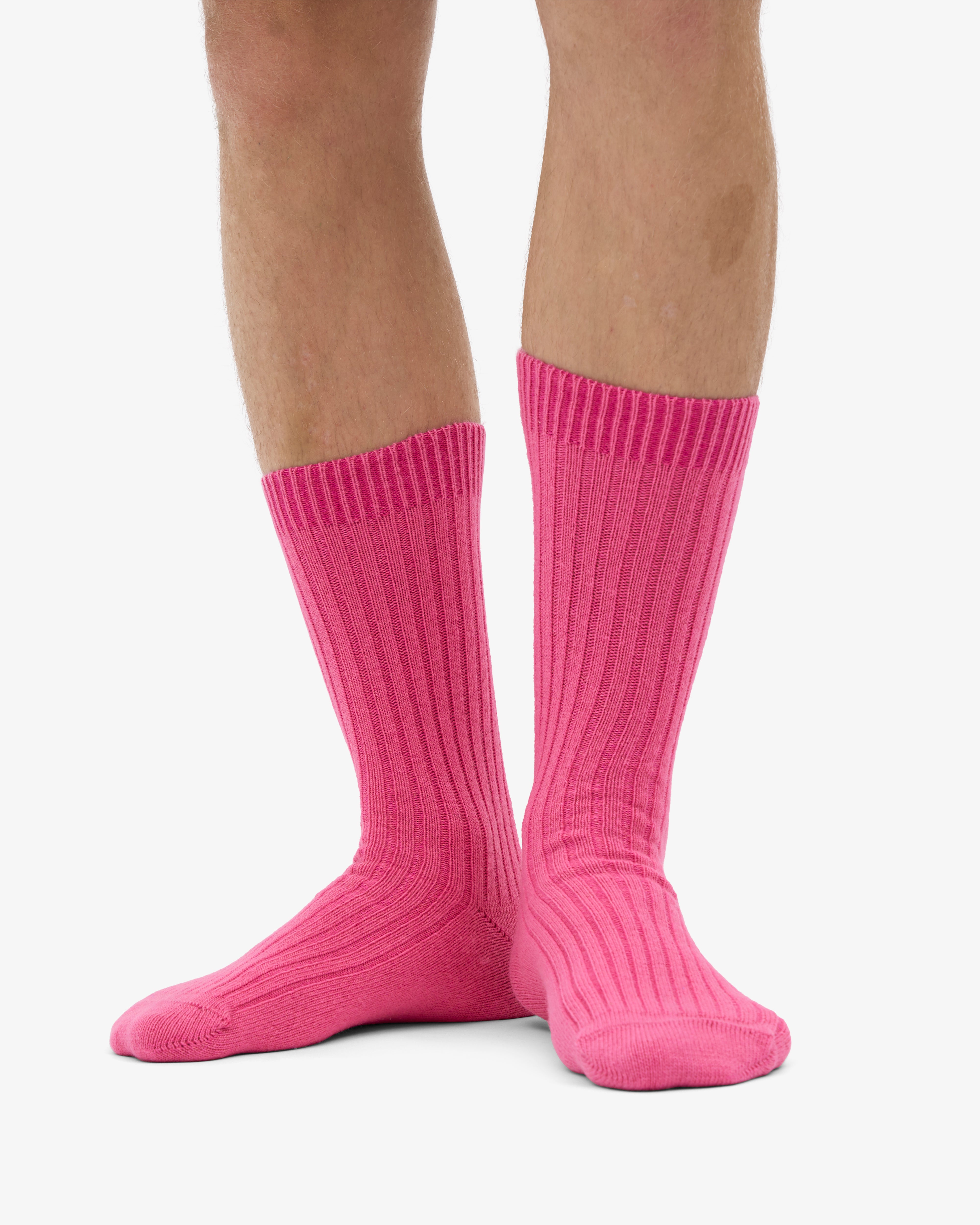 Merino Wool Blend Sock - Bubblegum Pink