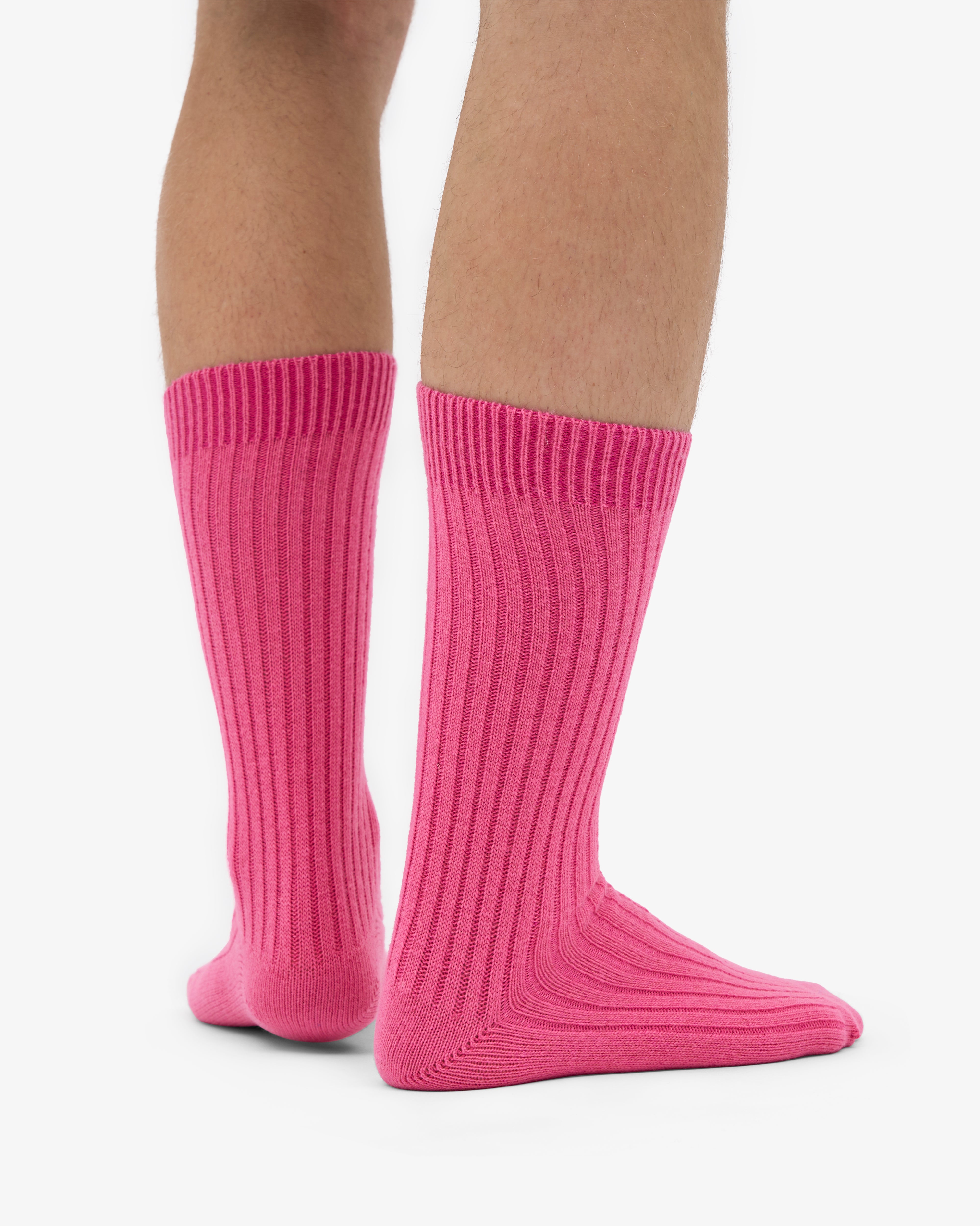 Merino Wool Blend Sock - Bubblegum Pink