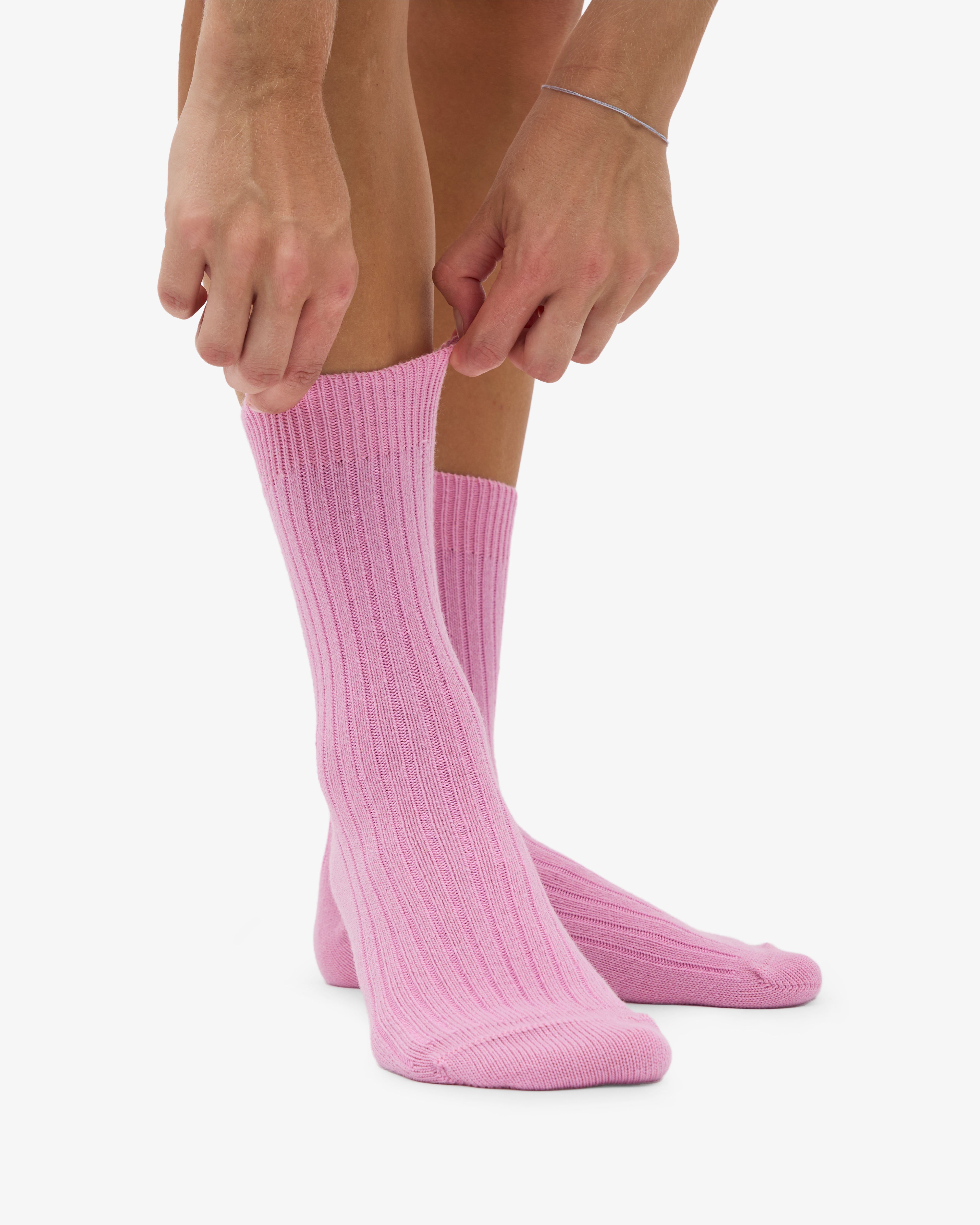 Merino Wool Blend Sock - Cherry Blossom