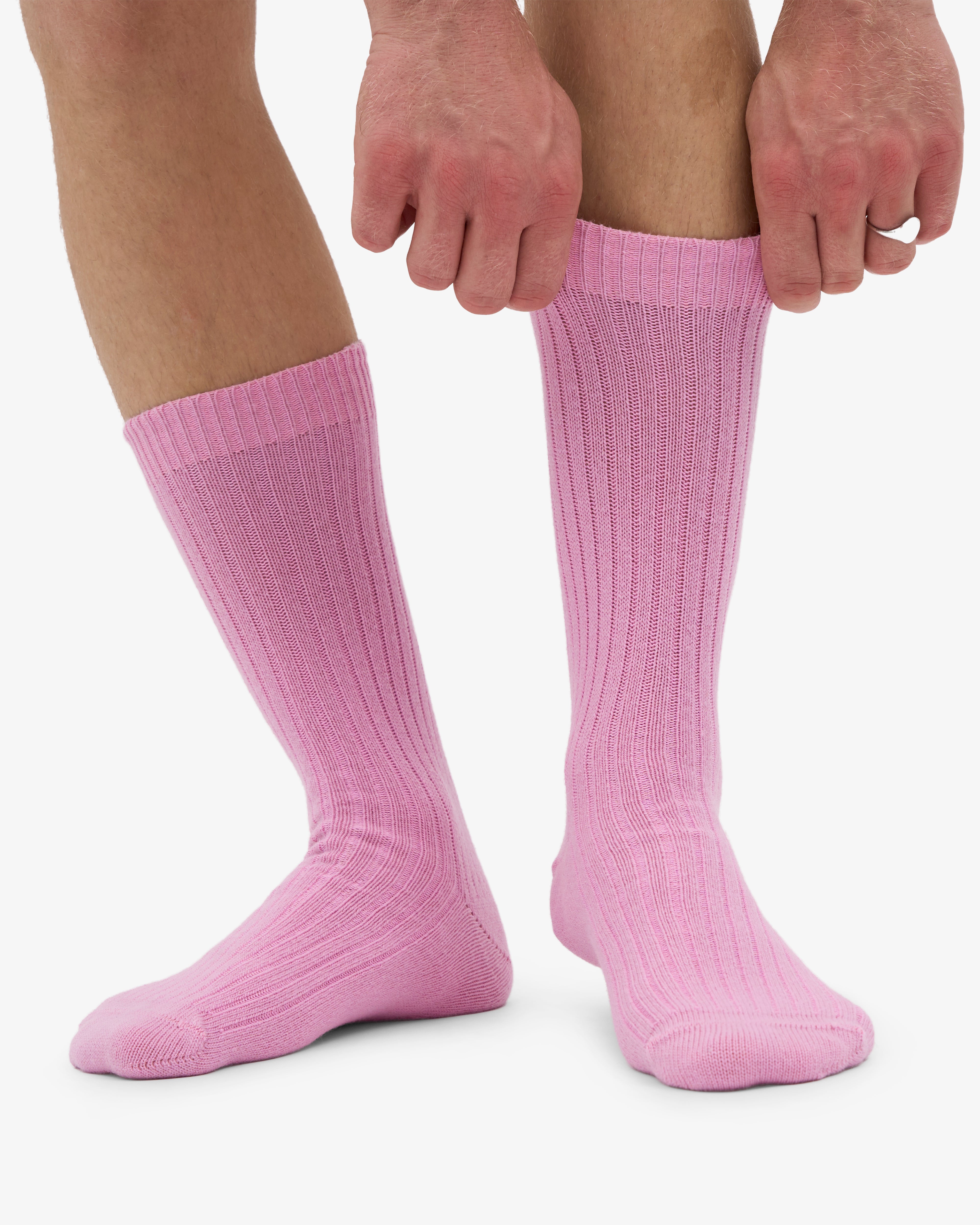 Merino Wool Blend Sock - Cherry Blossom