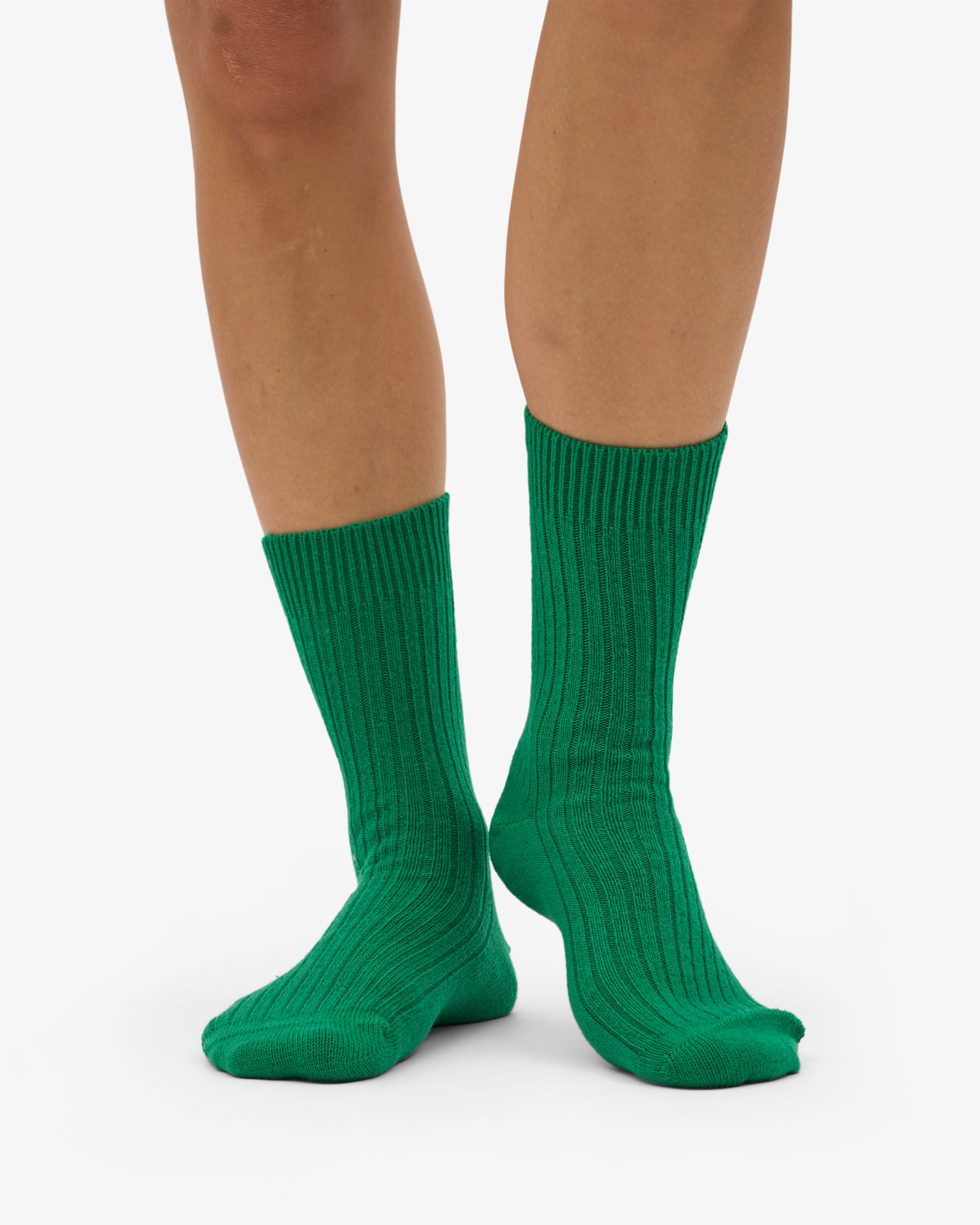 Merino Wool Blend Sock - Kelly Green