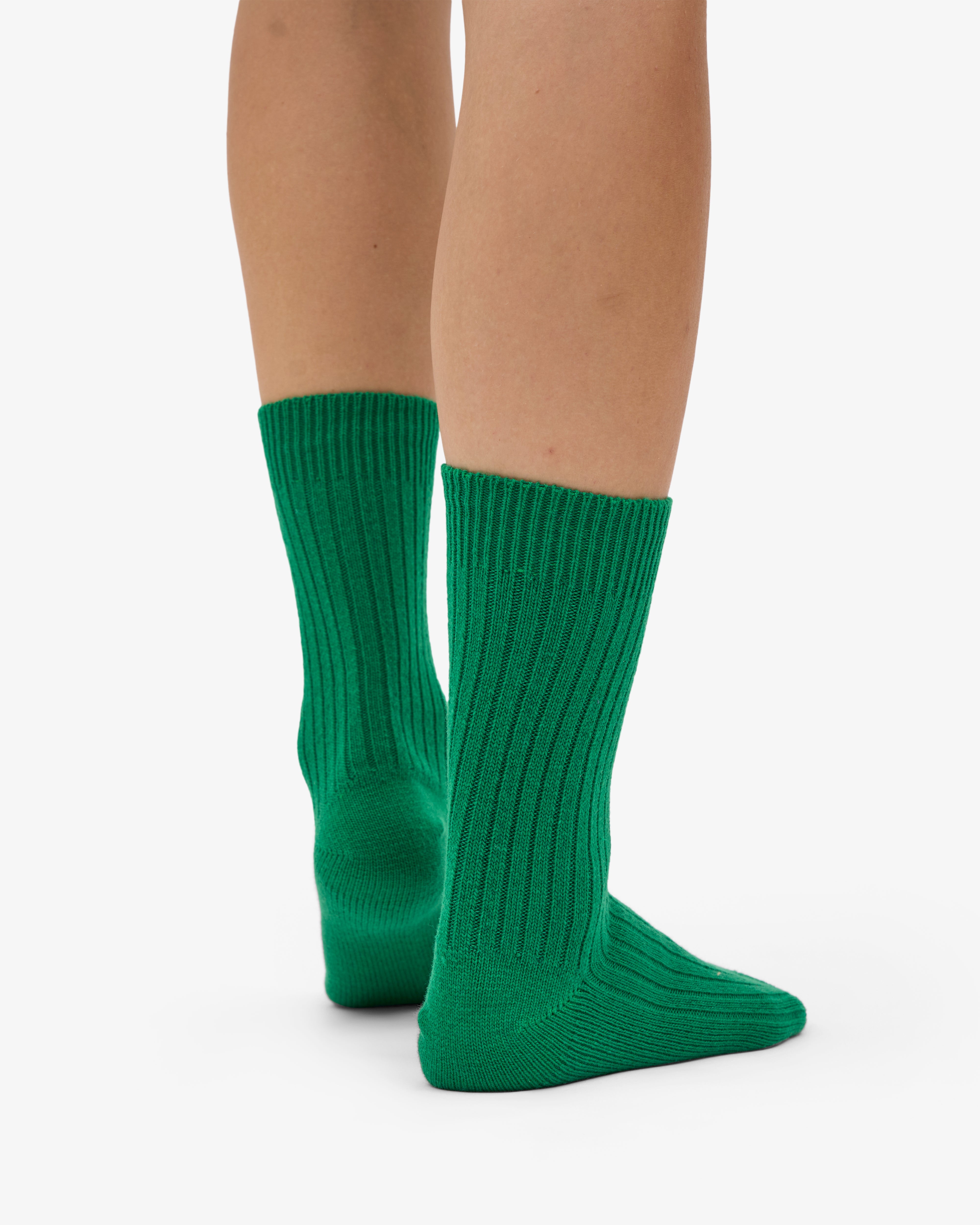 Merino Wool Blend Sock - Kelly Green