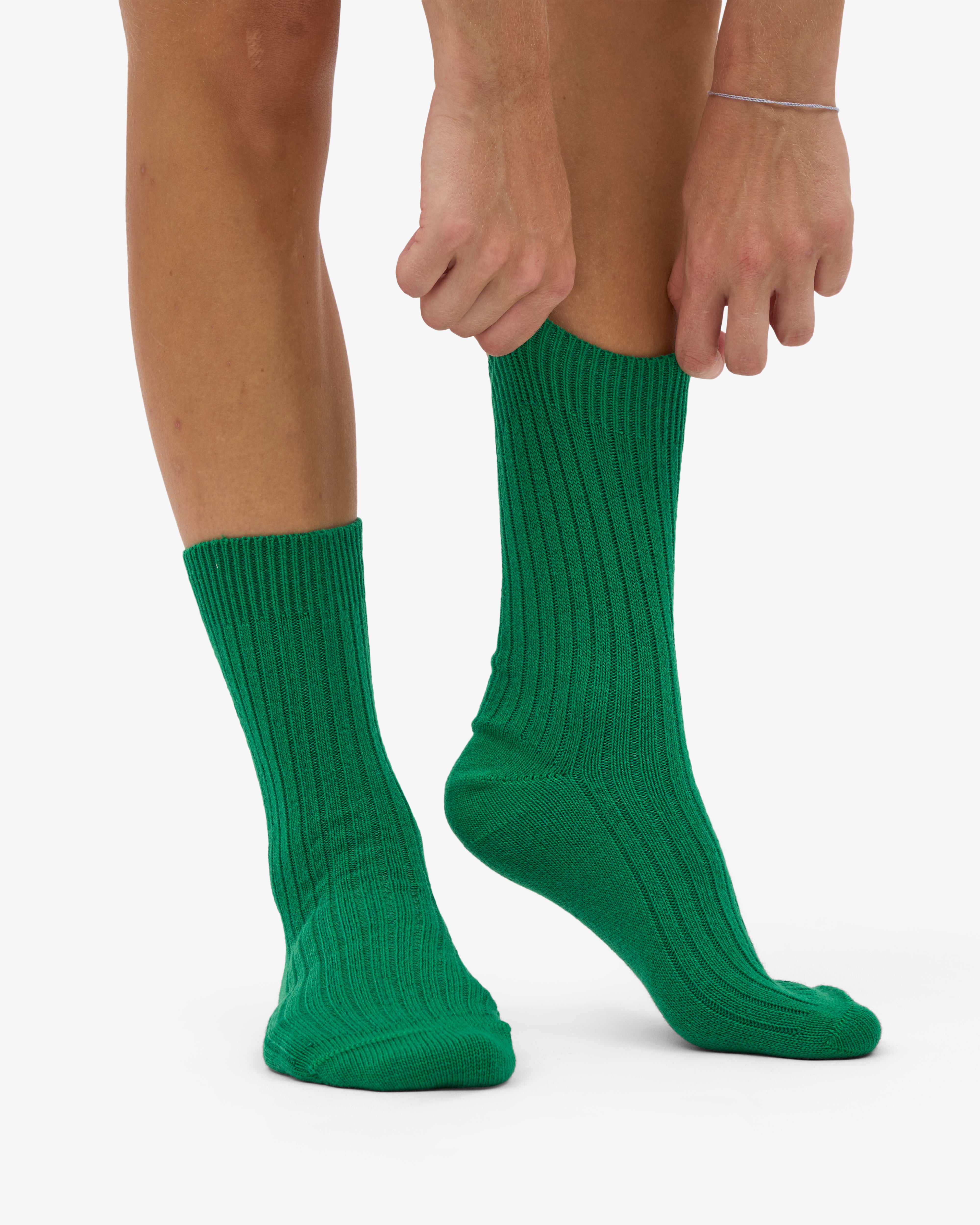 Merino Wool Blend Sock - Kelly Green