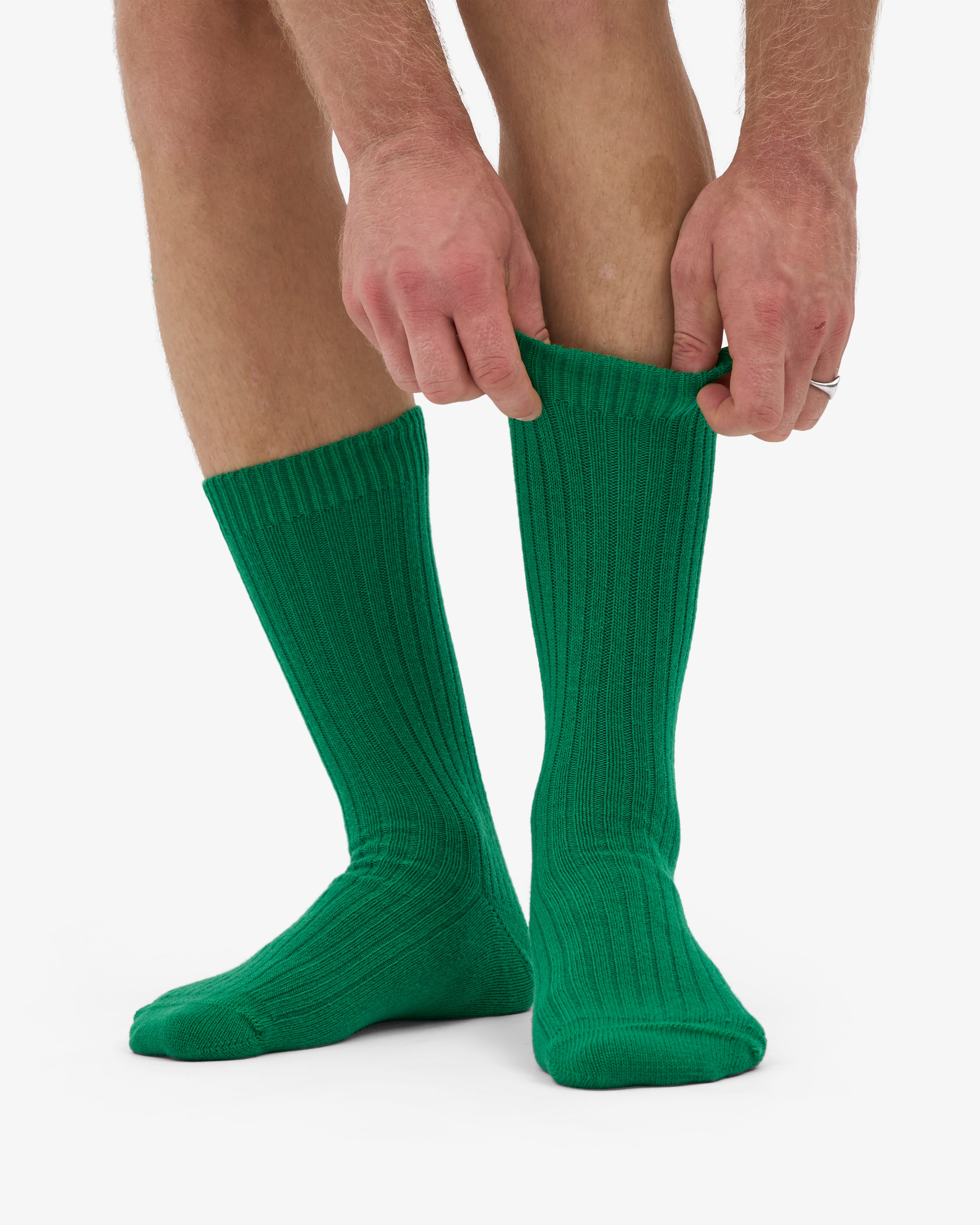 Merino Wool Blend Sock - Kelly Green