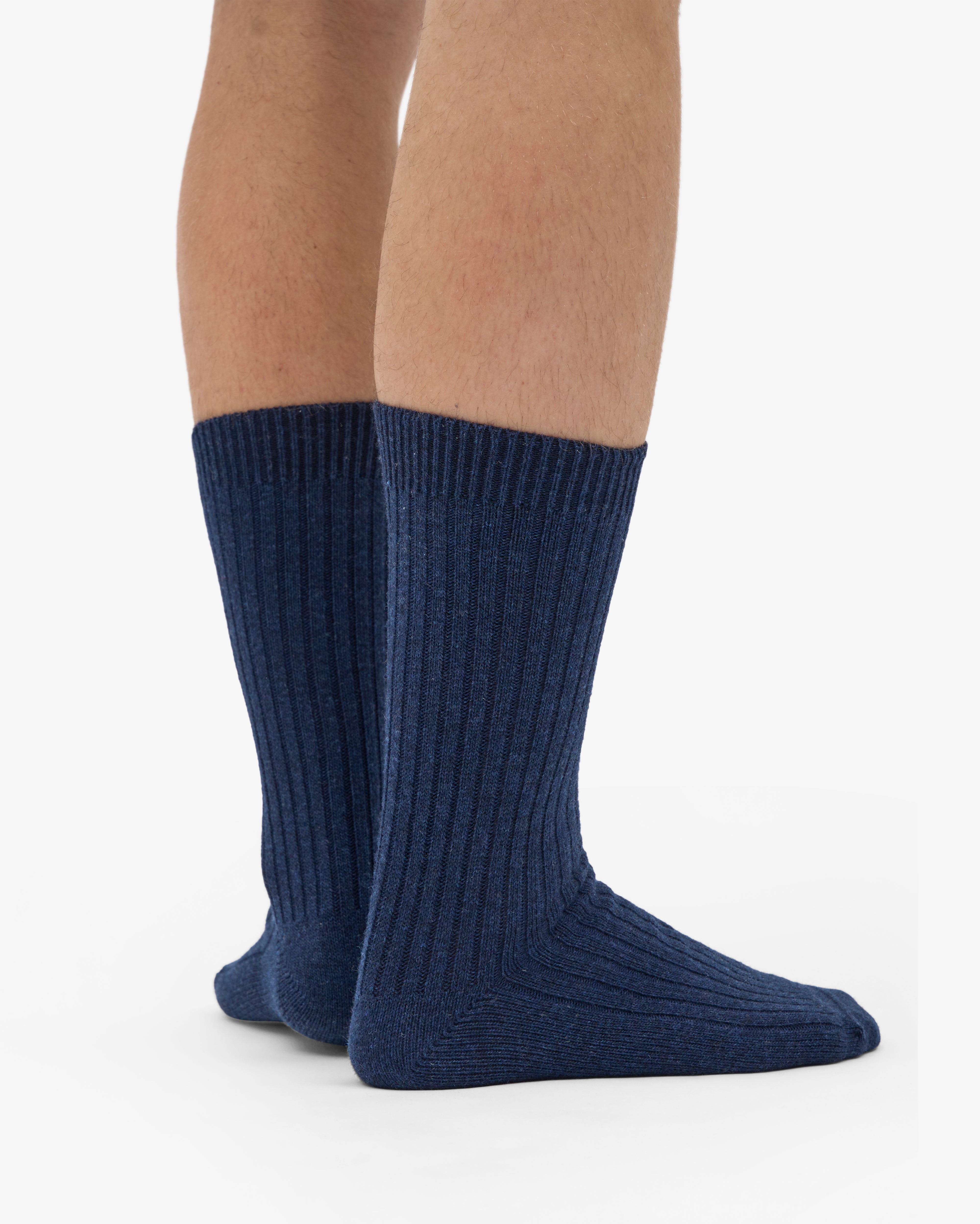 Merino Wool Blend Sock - Marine Blue