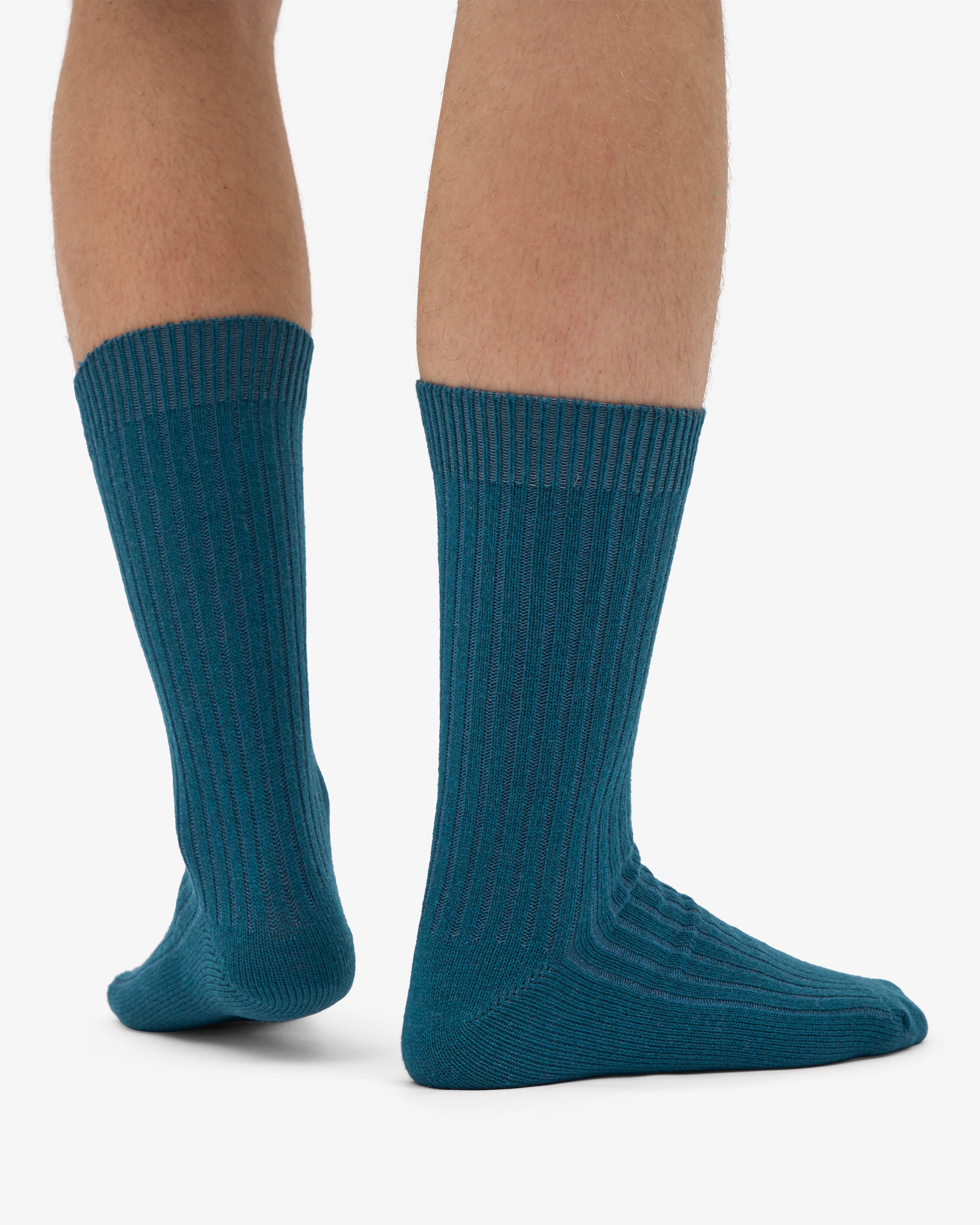 Merino Wool Blend Sock - Ocean Green
