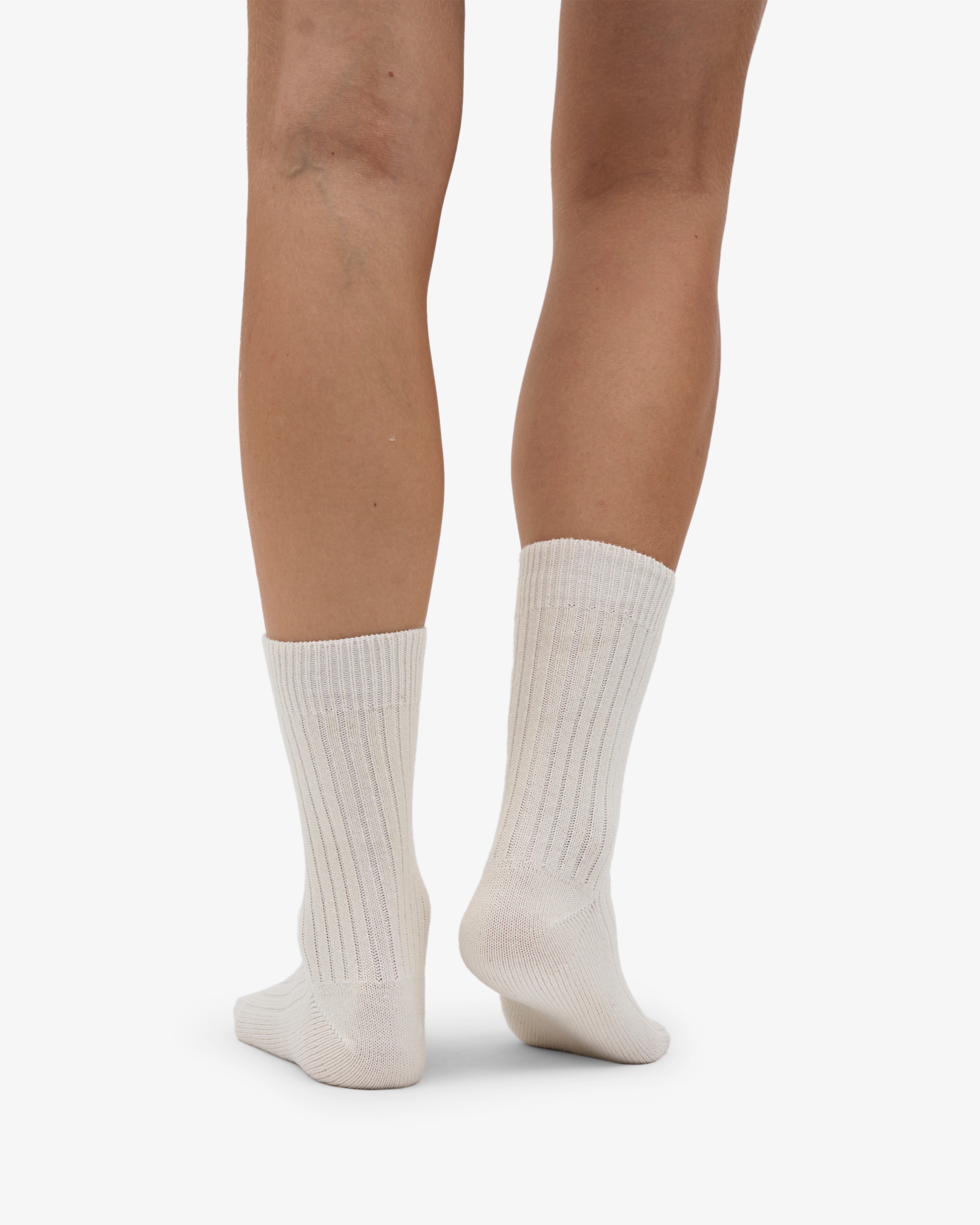 Merino Wool Blend Sock - Optical White