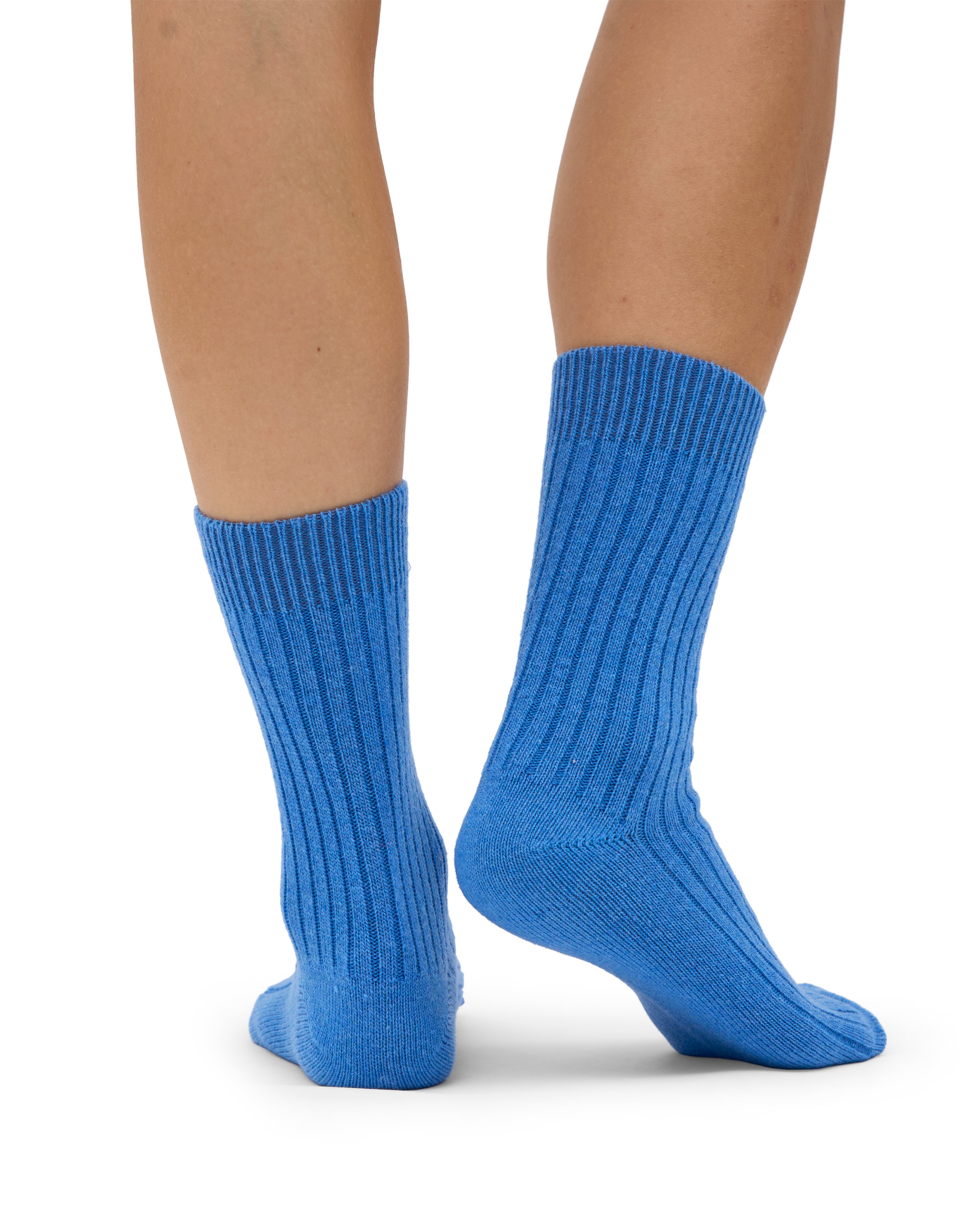 Merino Wool Blend Sock - Pacific Blue