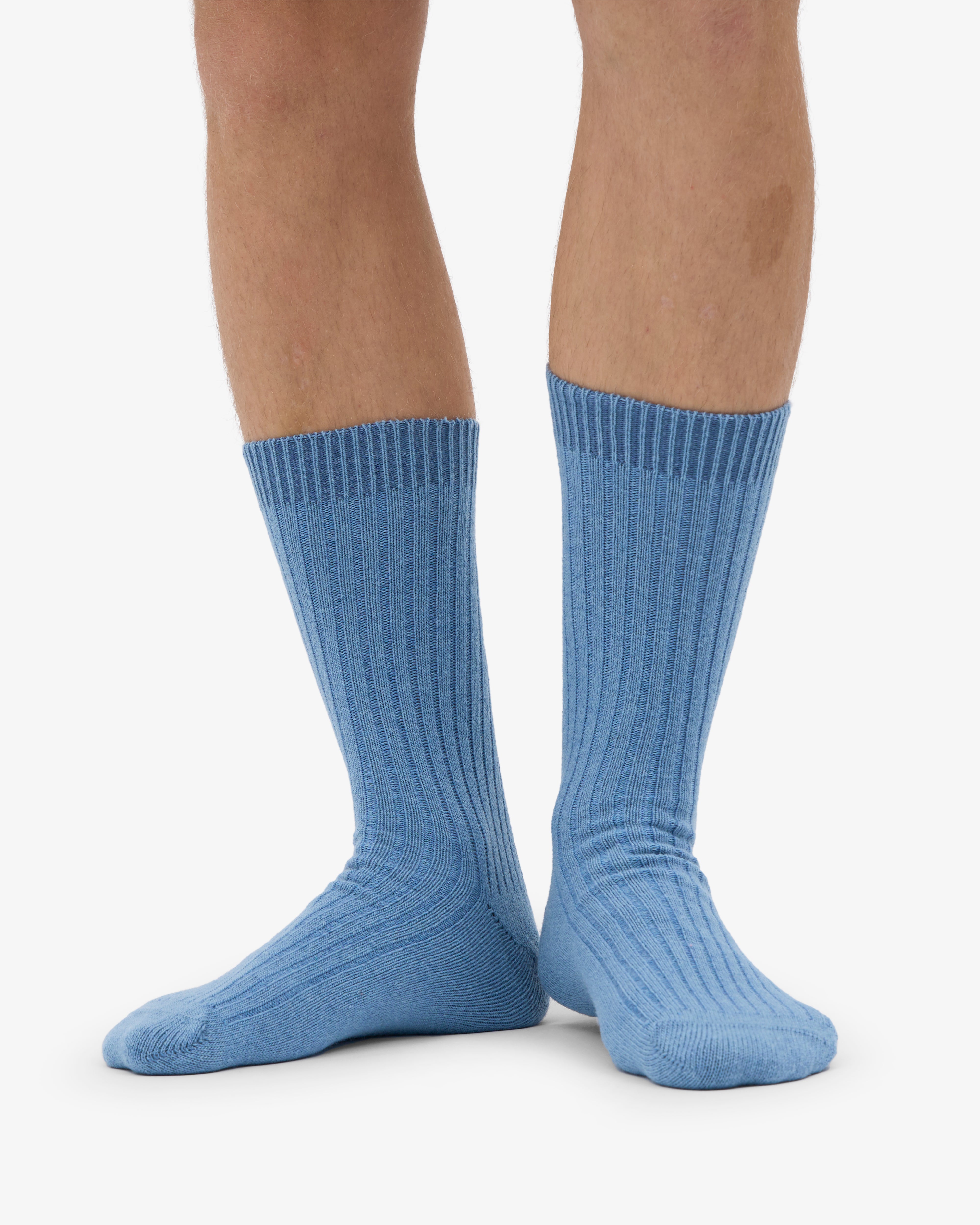 Merino Wool Blend Sock - Seaside Blue