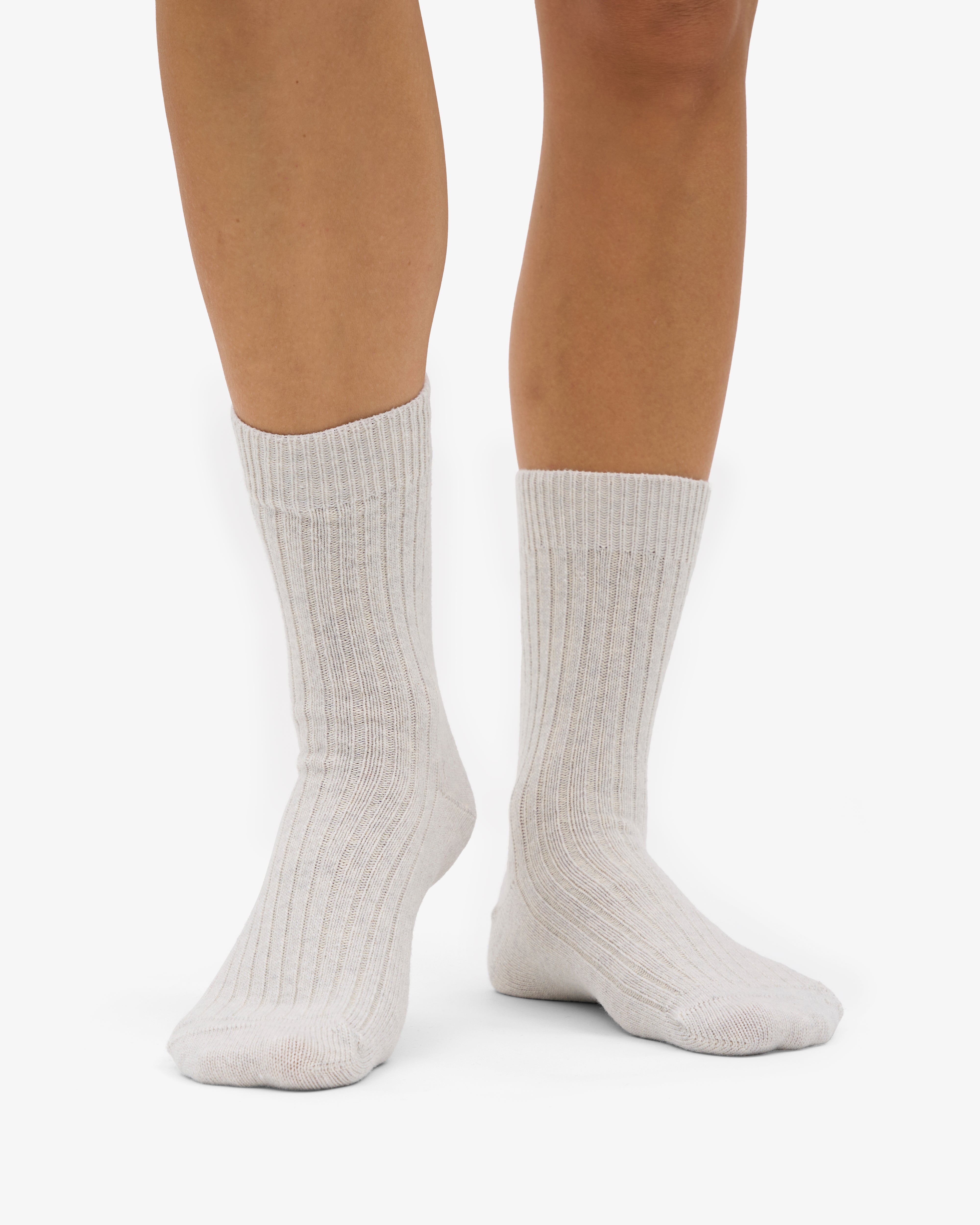 Merino Wool Blend Sock - Snow Melange