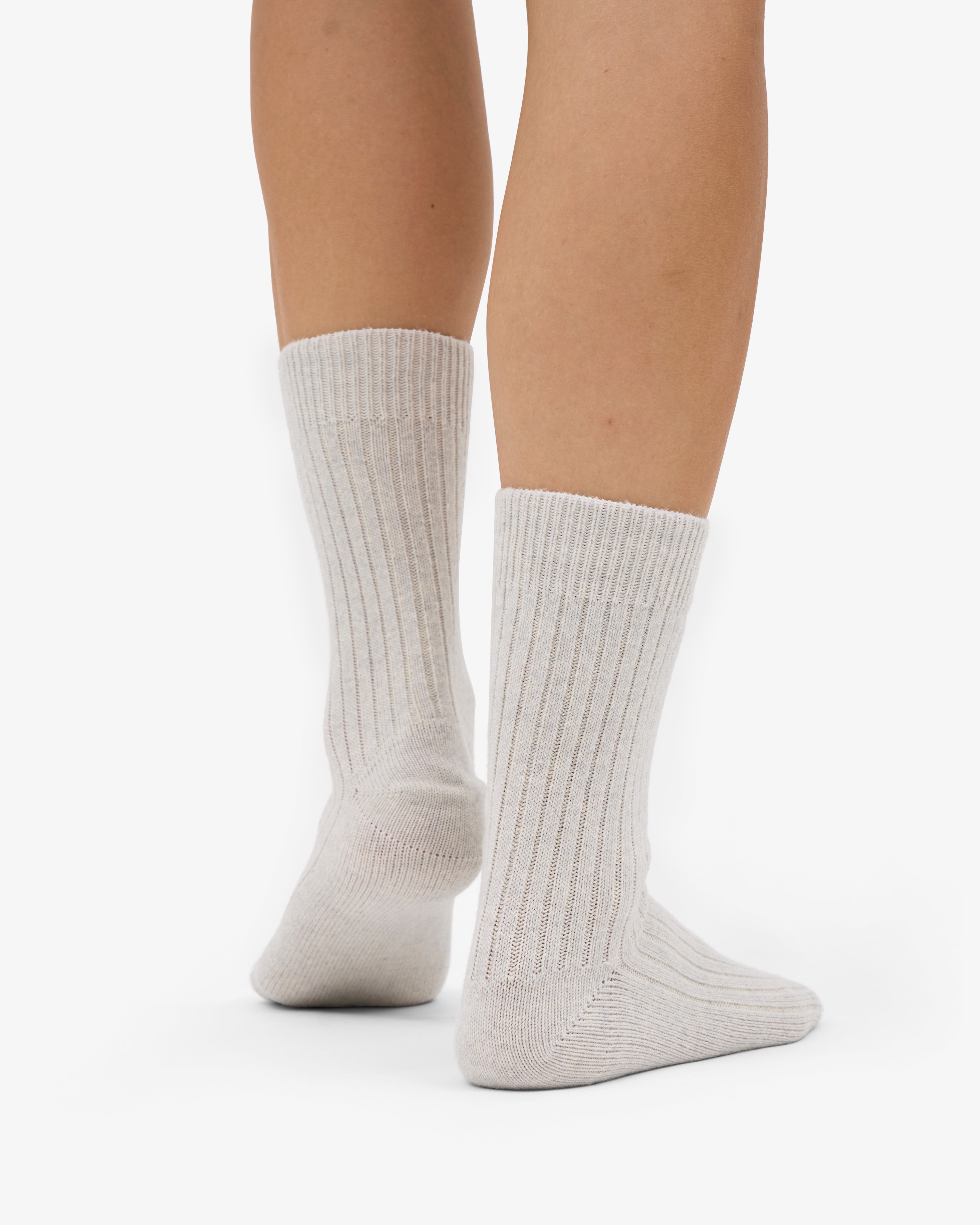 Merino Wool Blend Sock - Snow Melange