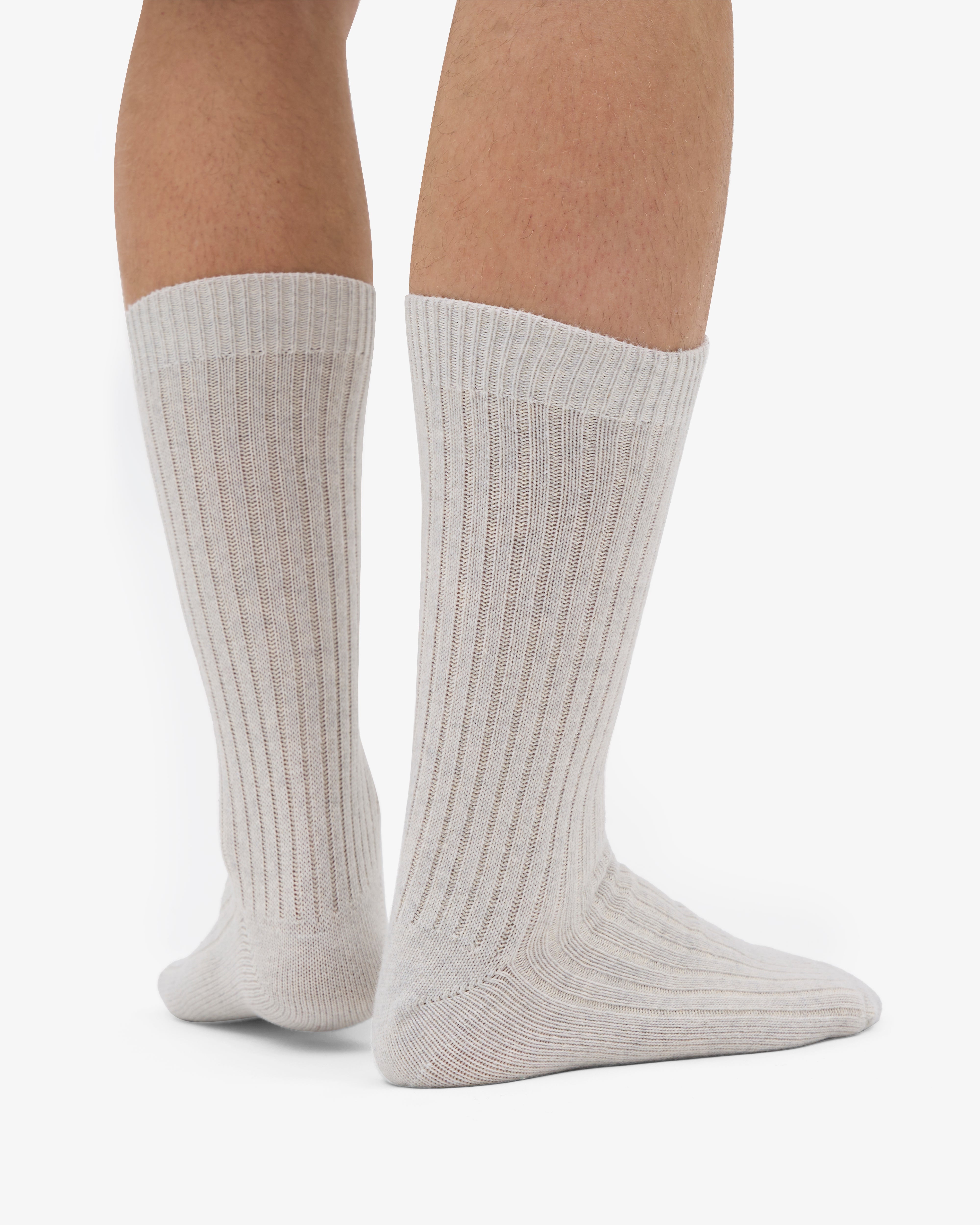 Merino Wool Blend Sock - Snow Melange