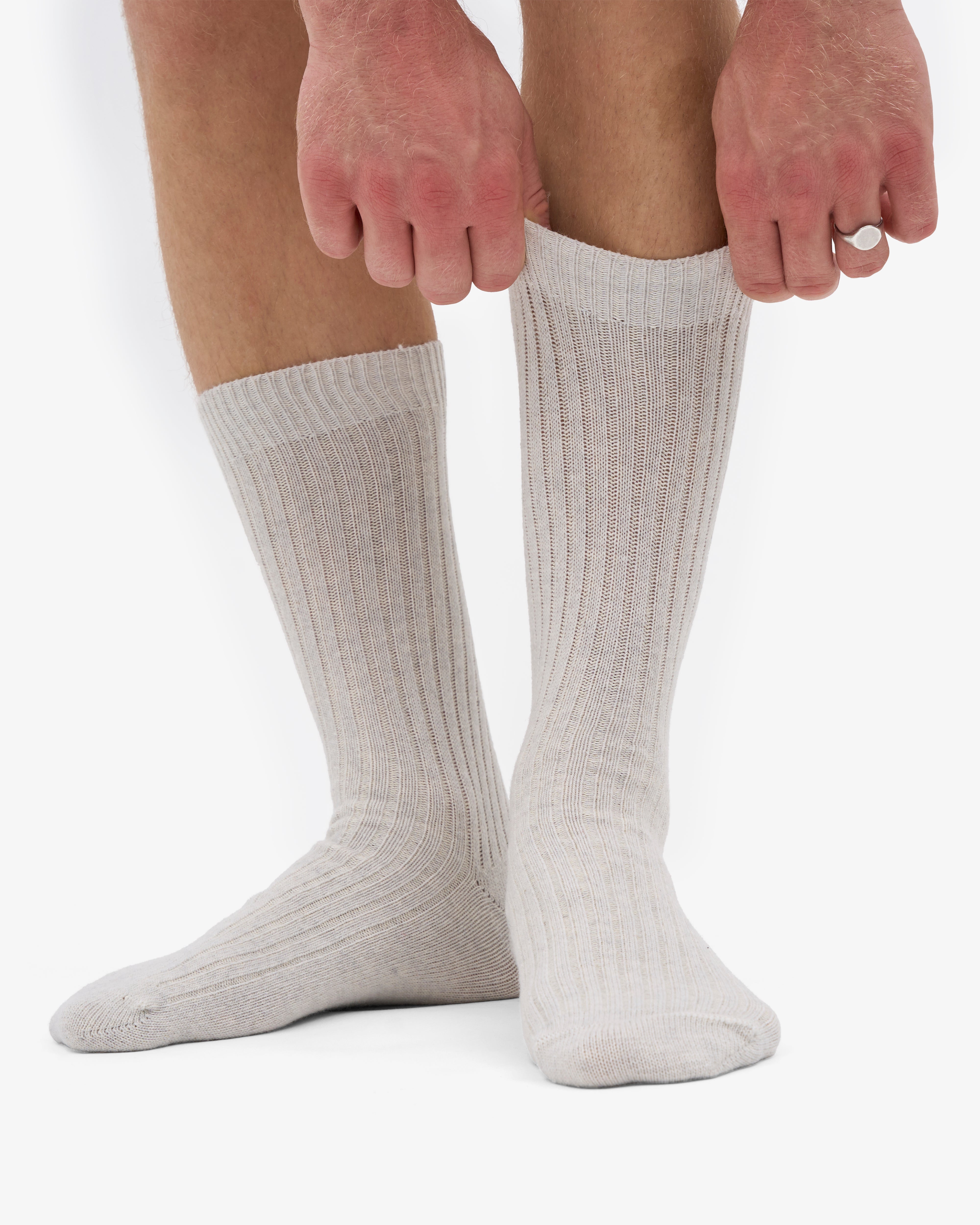 Merino Wool Blend Sock - Snow Melange