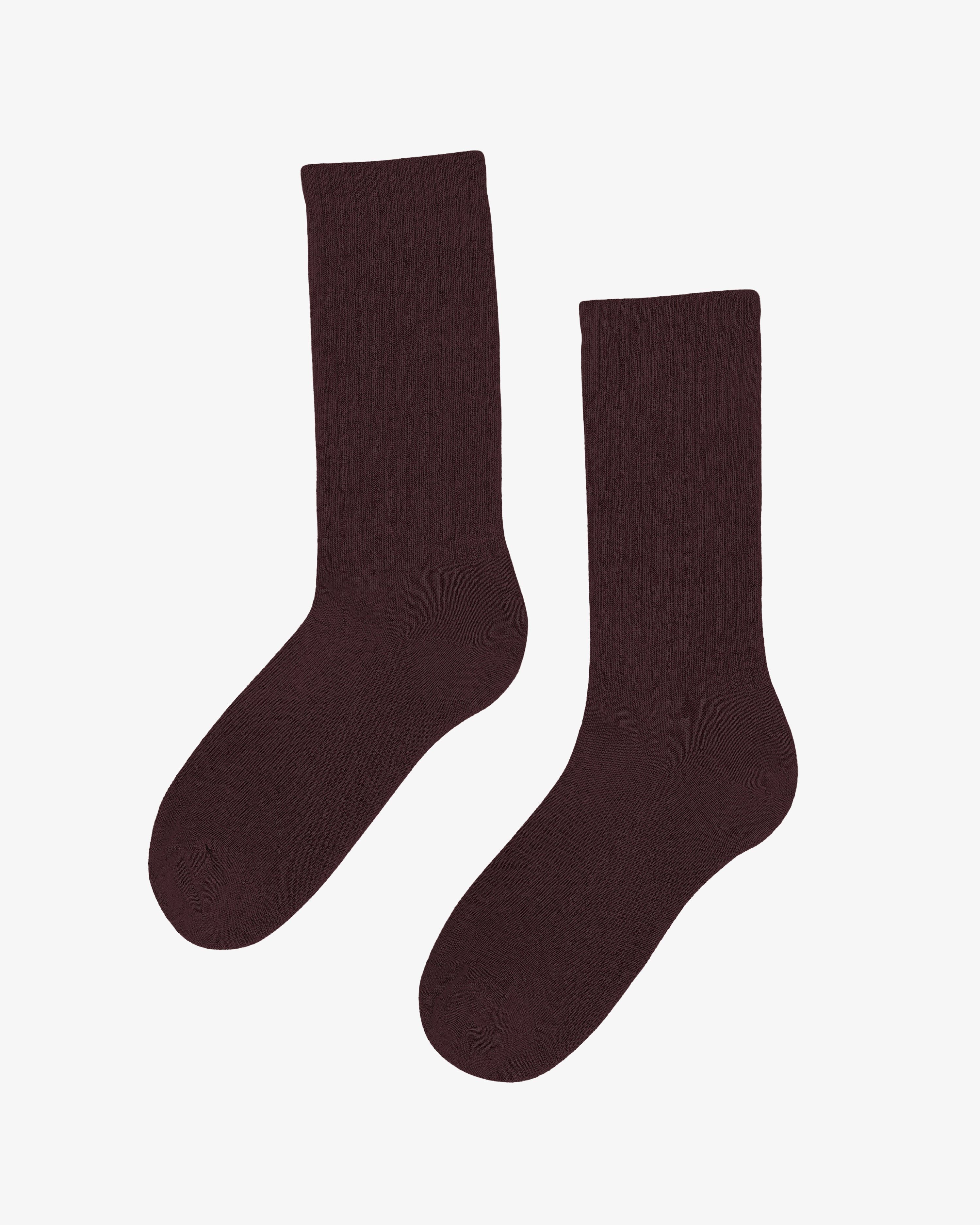 Organic Active Sock - Oxblood Red