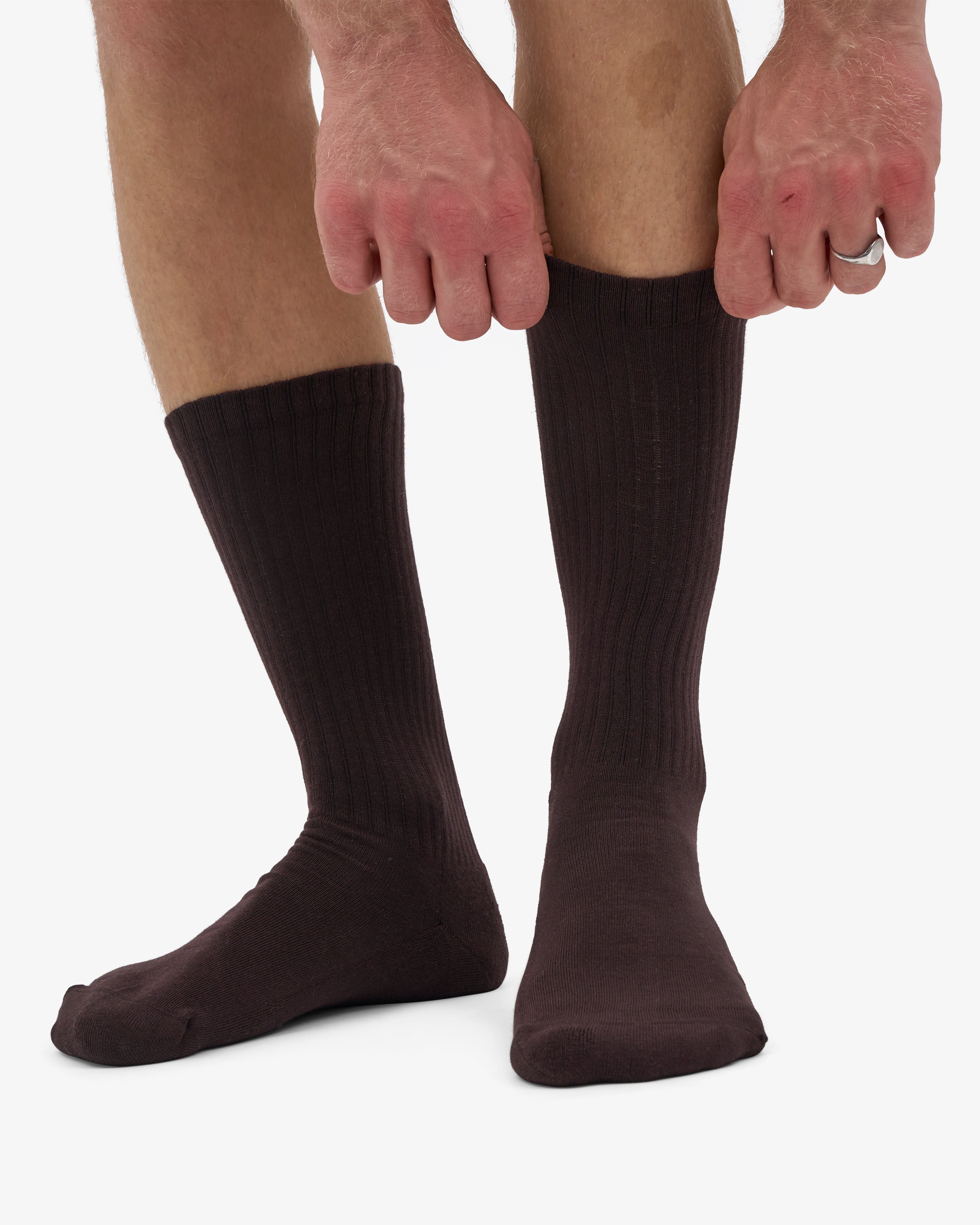 Organic Active Sock - Coffee Brown