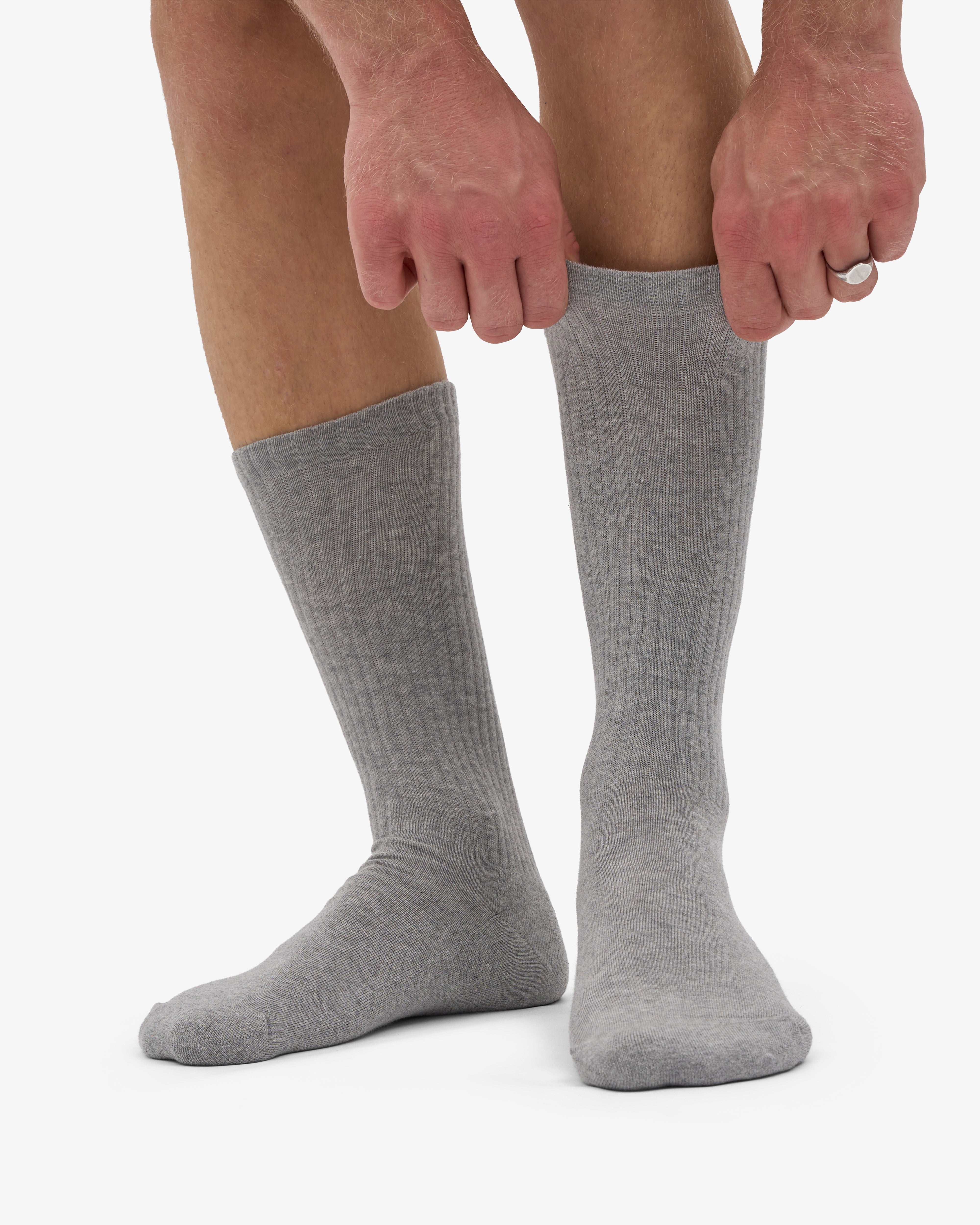Organic Active Sock - Heather Grey