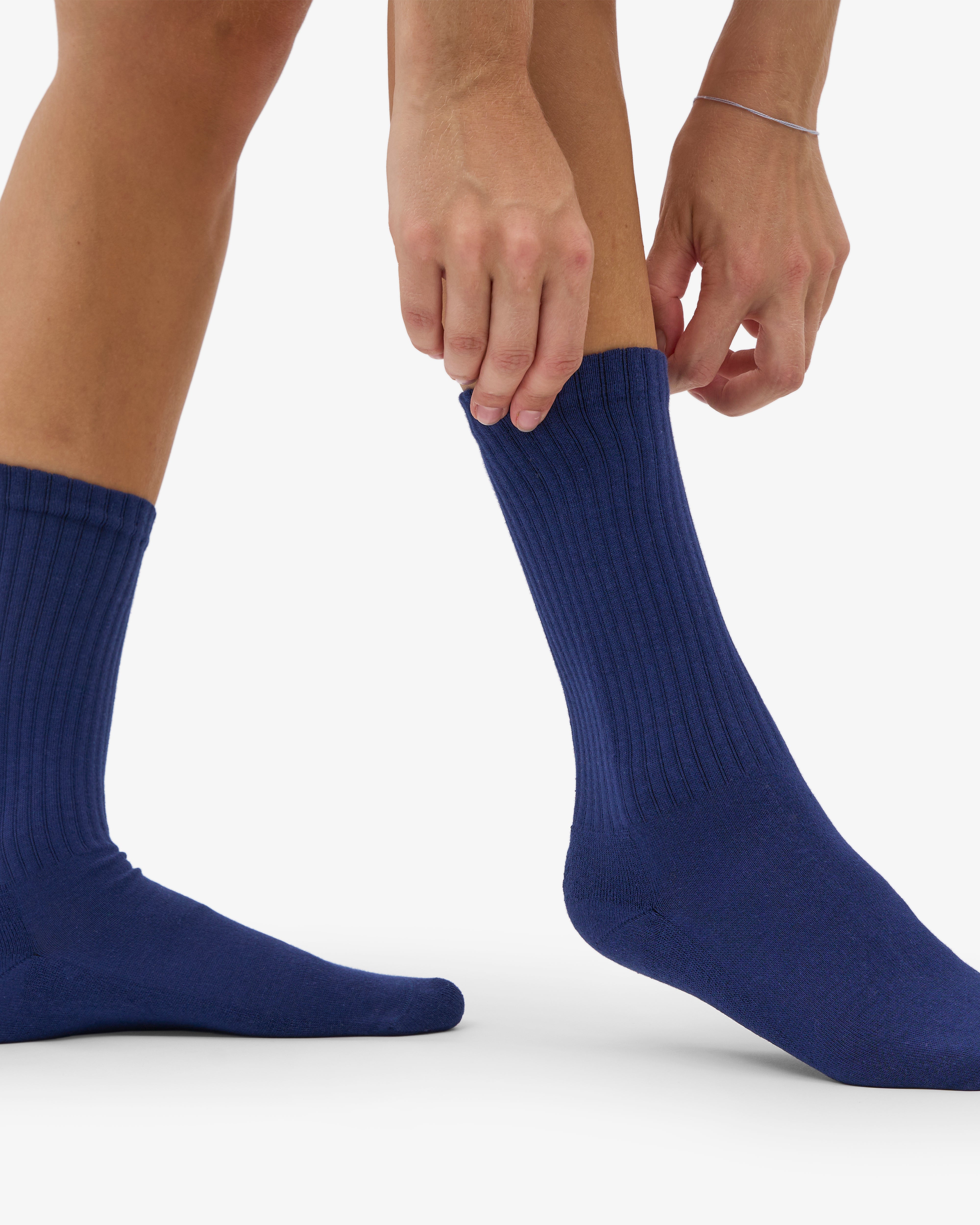 Organic Active Sock - Marine Blue