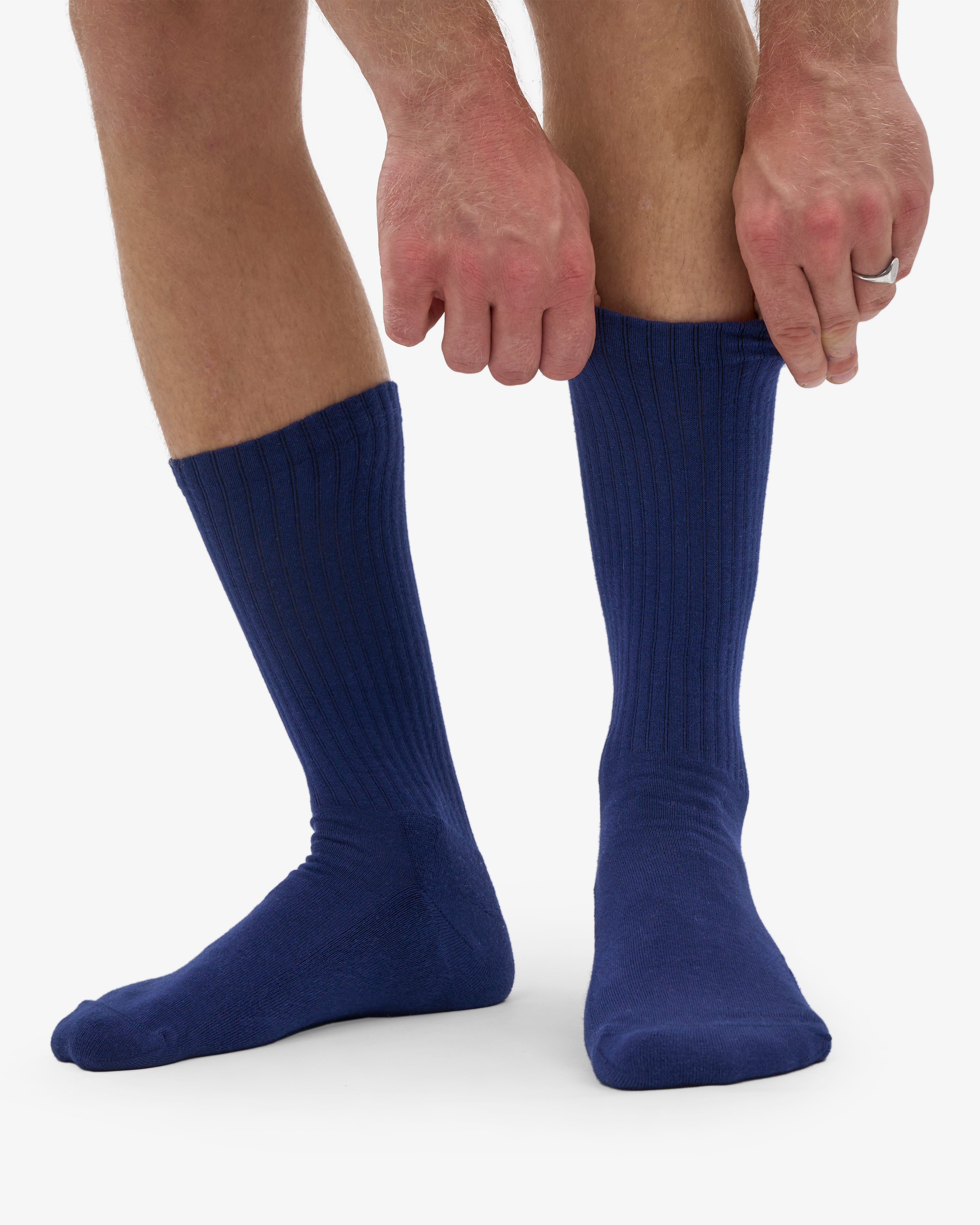 Organic Active Sock - Marine Blue (3-Pack)
