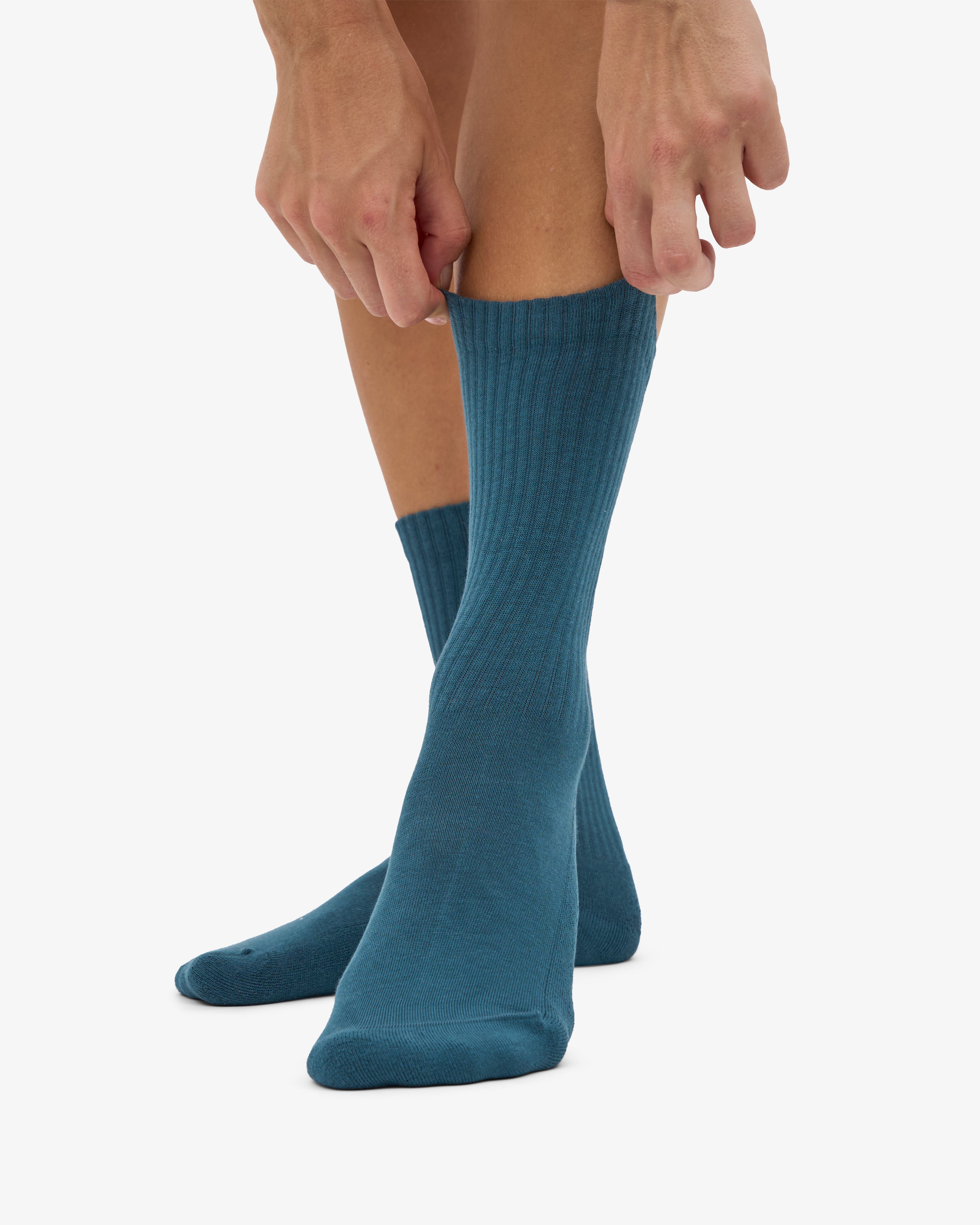 Organic Active Sock - Ocean Green