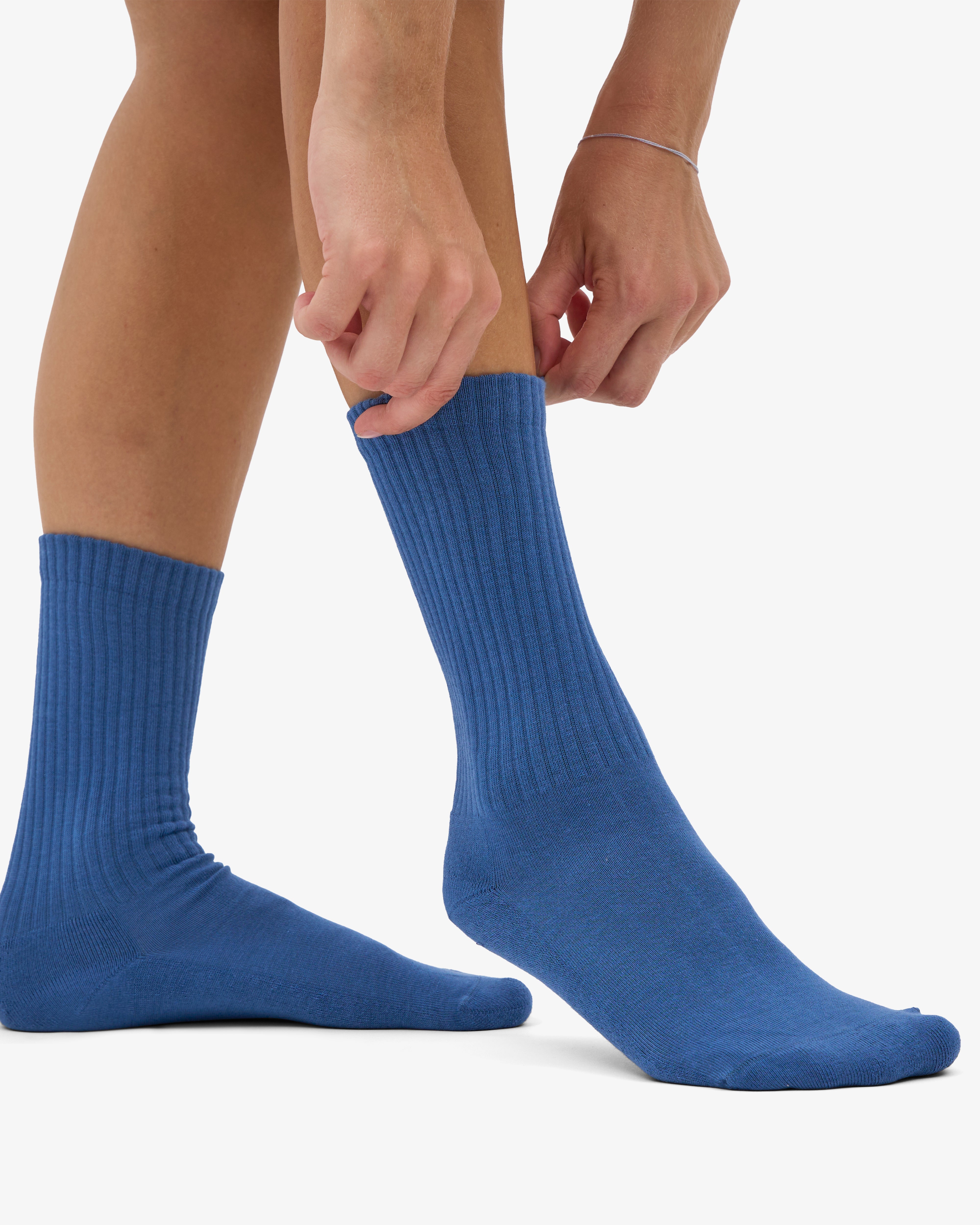 Organic Active Sock - Petrol Blue