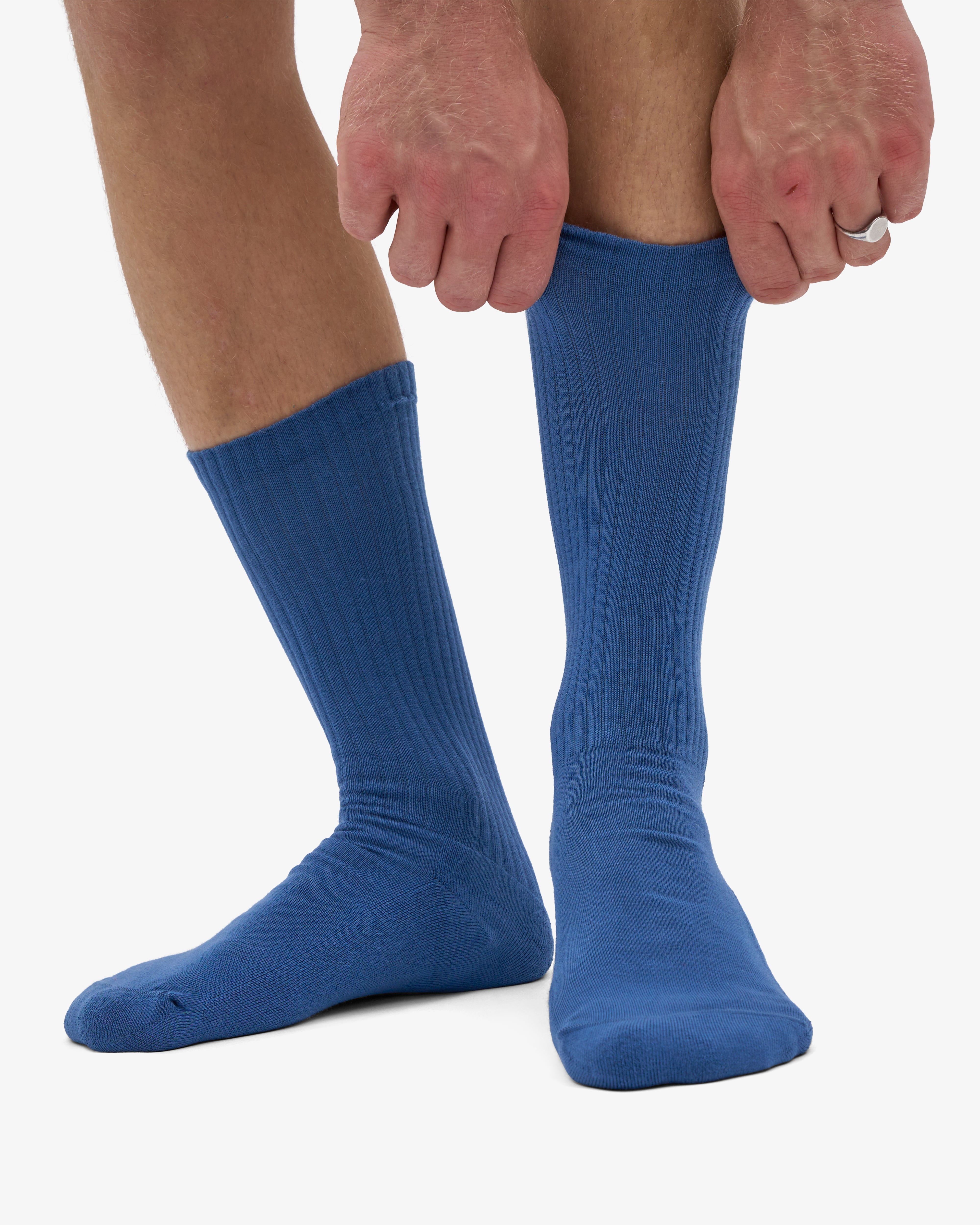 Organic Active Sock - Petrol Blue (3-Pack)