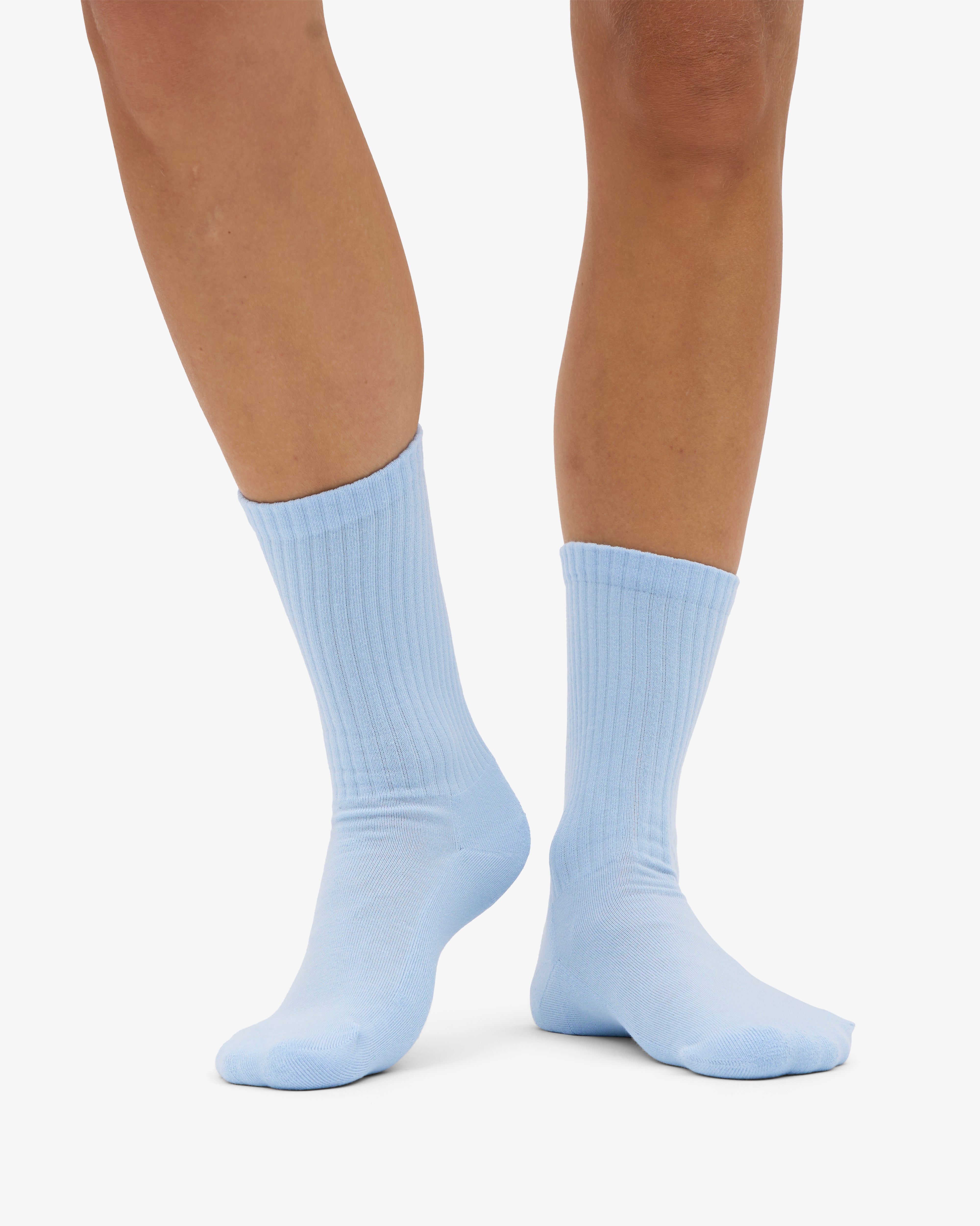 Organic Active Sock - Polar Blue