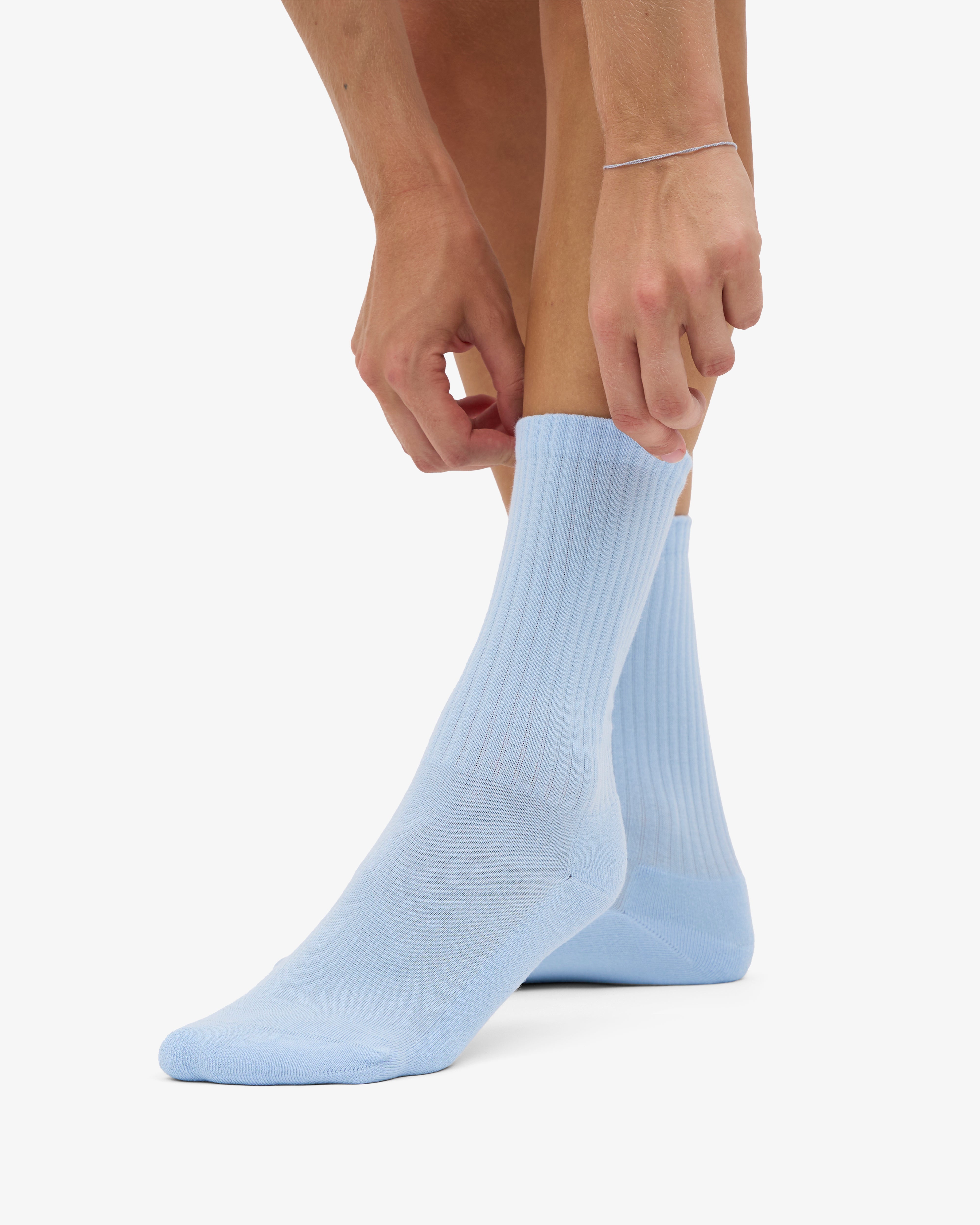Organic Active Sock - Polar Blue