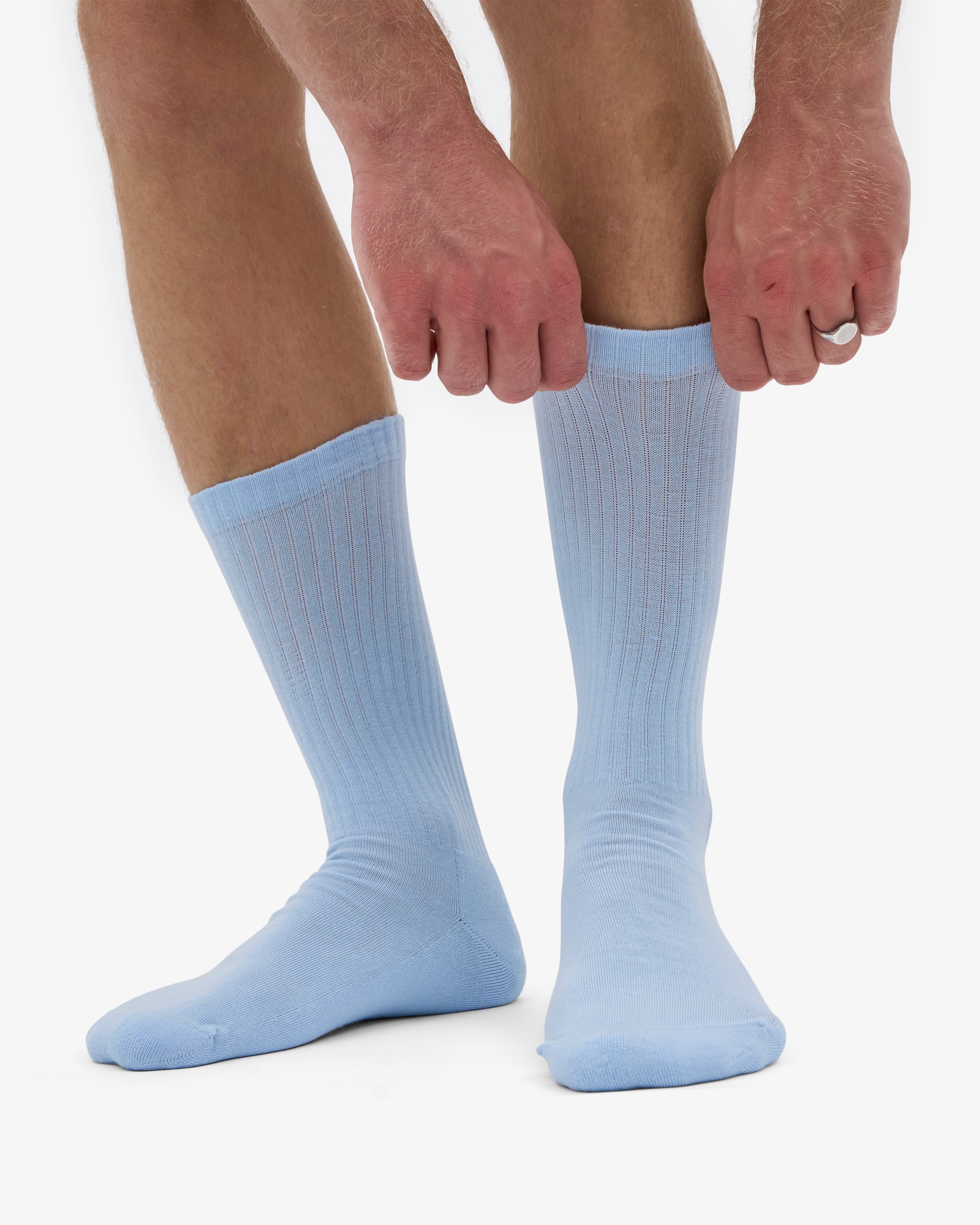 Organic Active Sock - Polar Blue