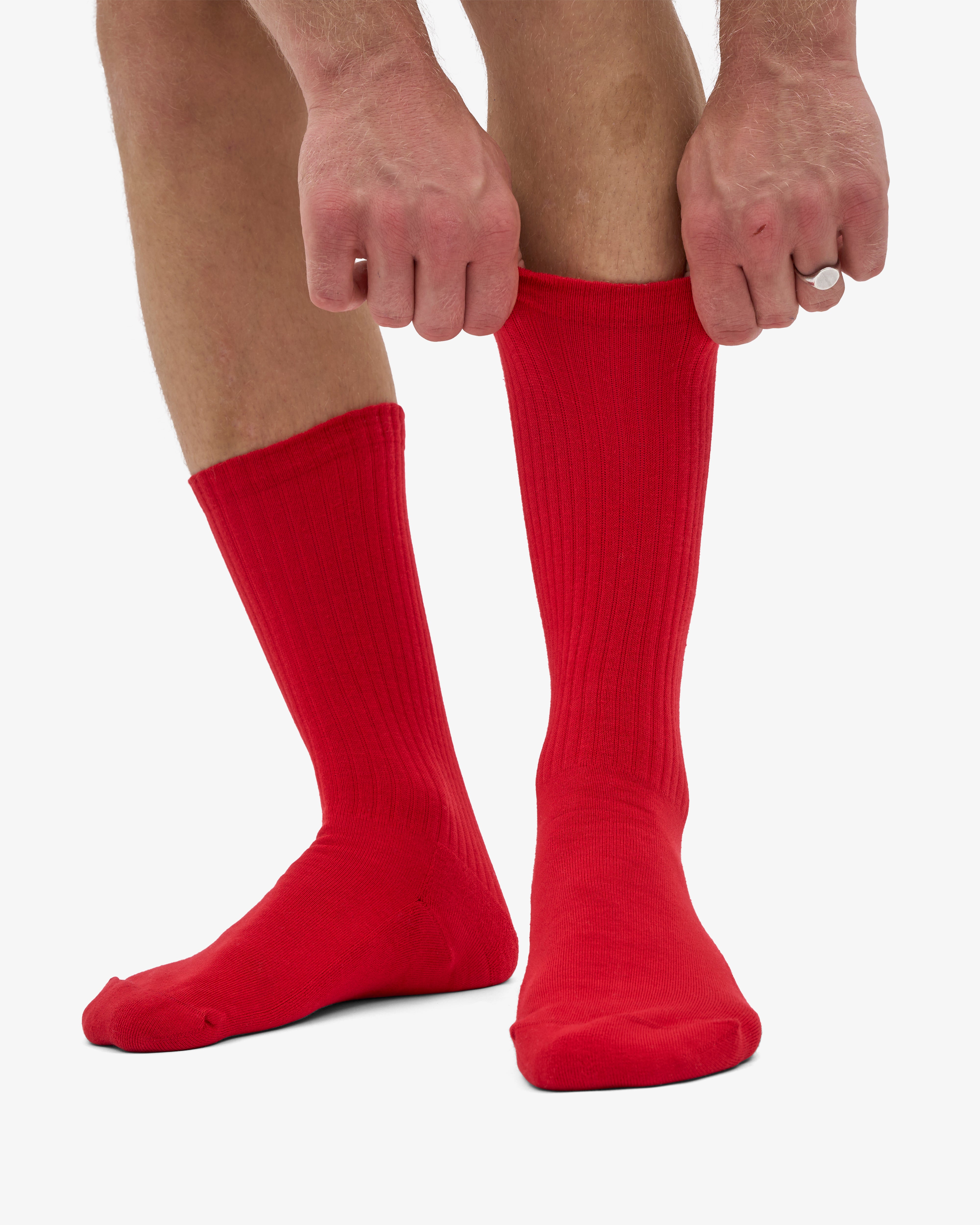 Organic Active Sock - Scarlet Red