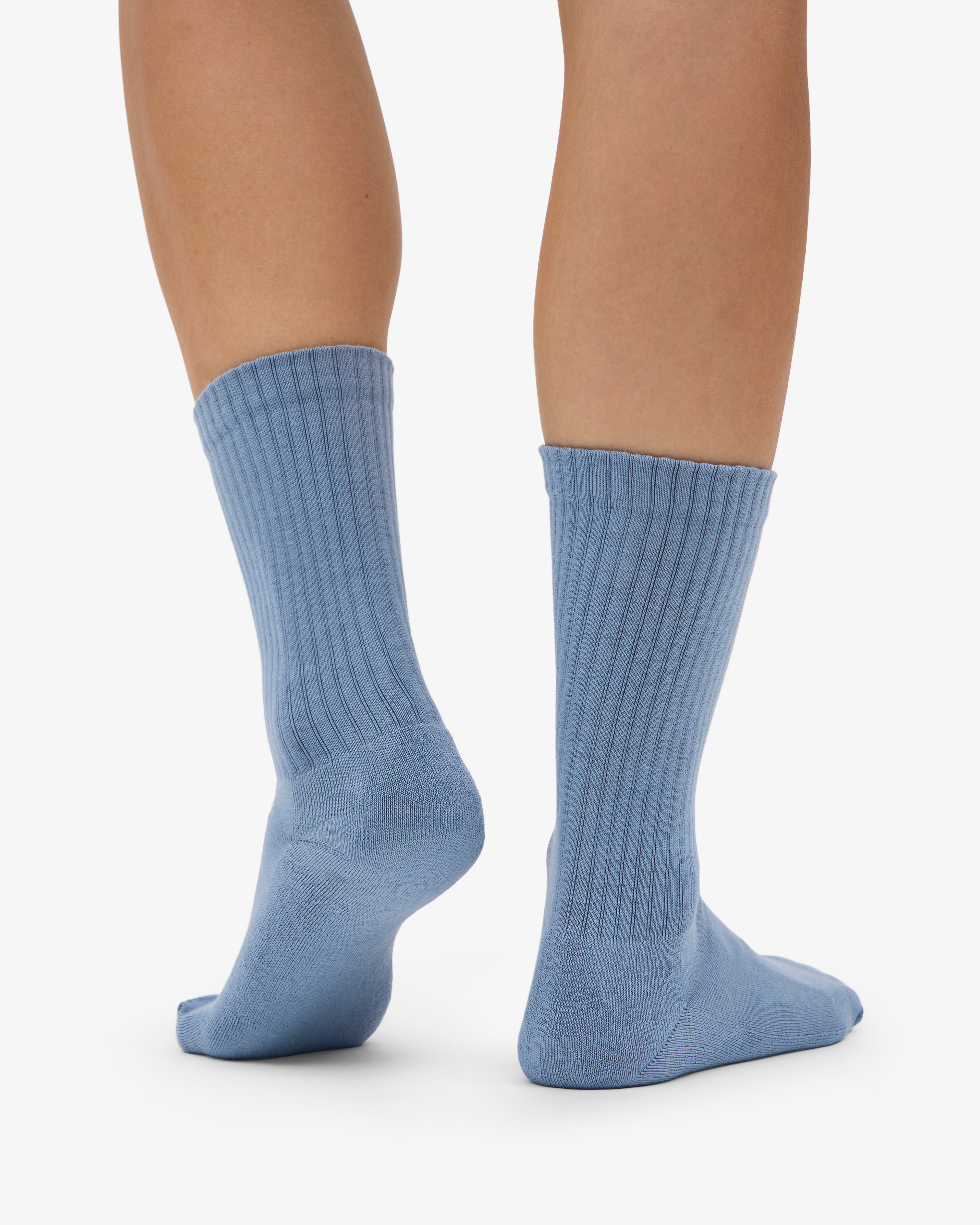 Organic Active Sock - Steel Blue