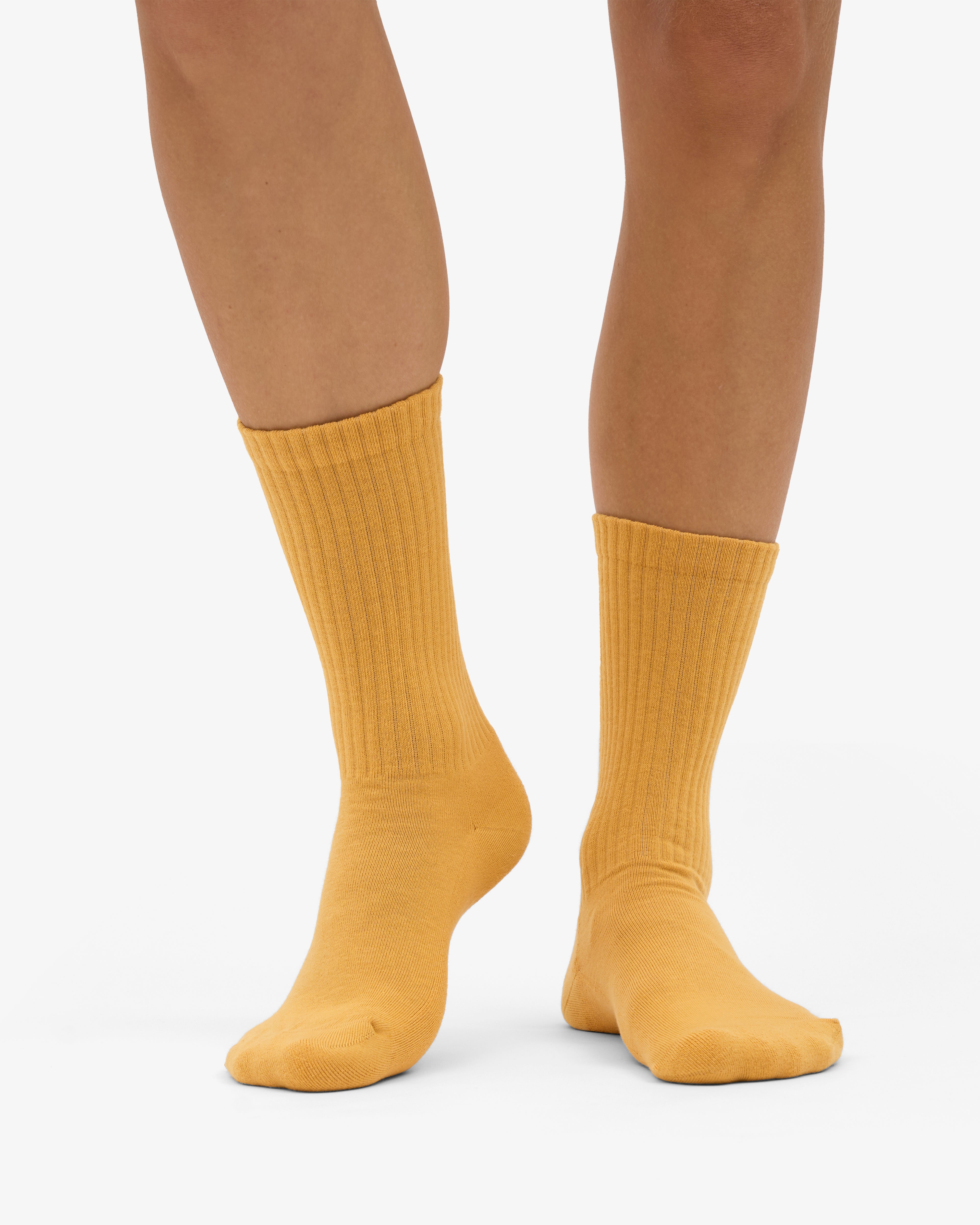 Organic Active Sock - Burned Yellow