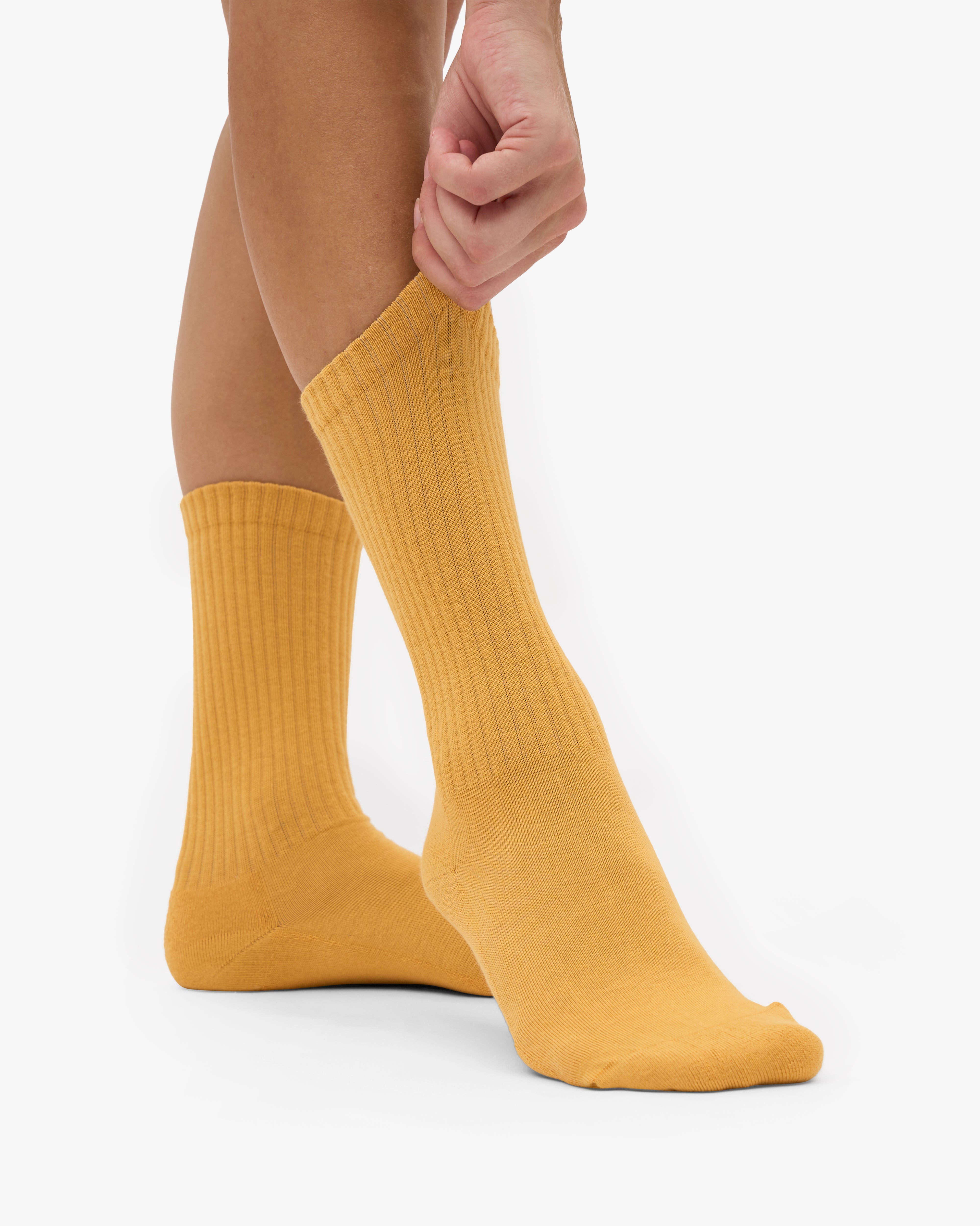 Organic Active Sock - Burned Yellow (3-Pack)