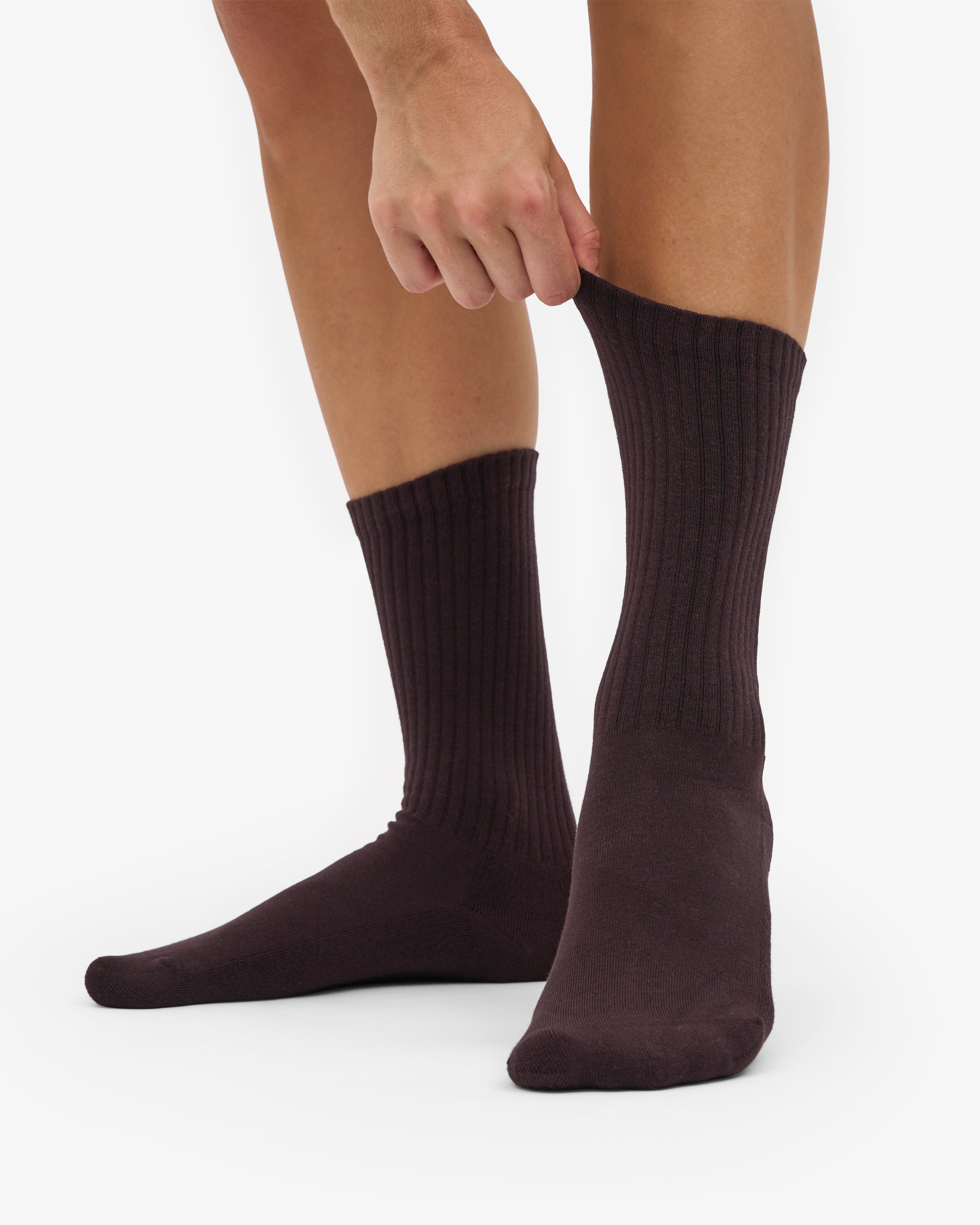 Organic Active Sock - Coffee Brown