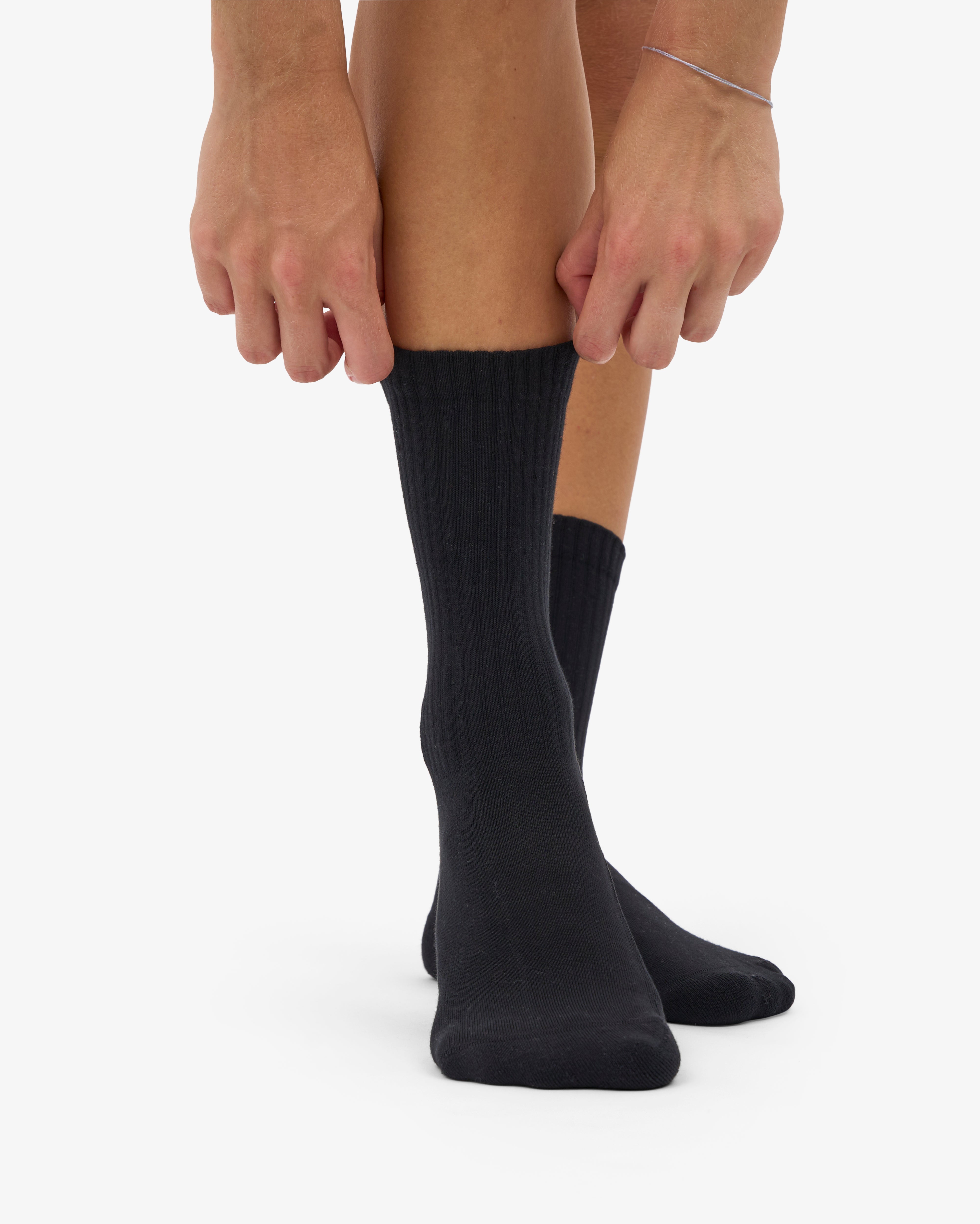 Organic Active Sock - Deep Black