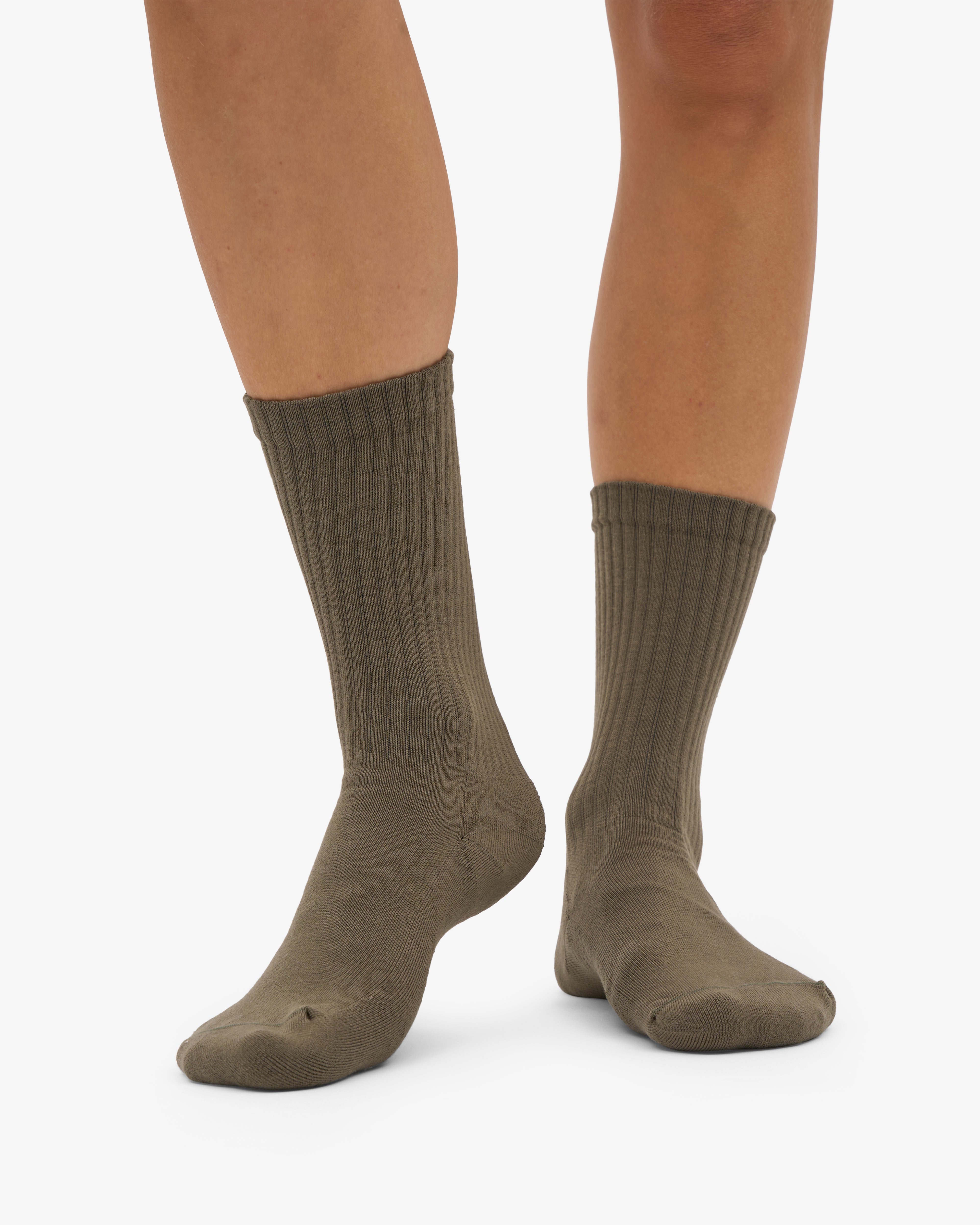 Organic Active Sock - Dusty Olive