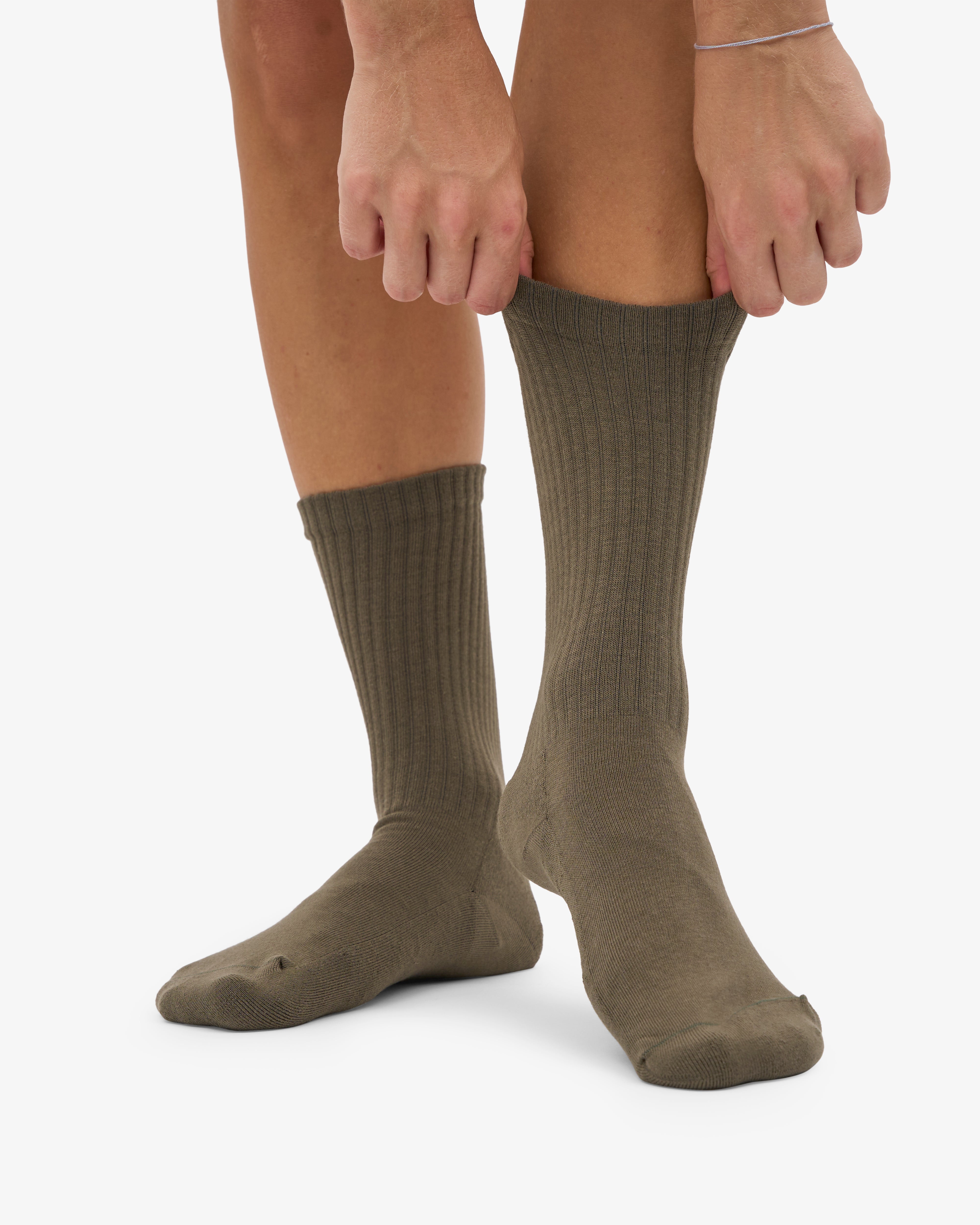 Organic Active Sock - Dusty Olive