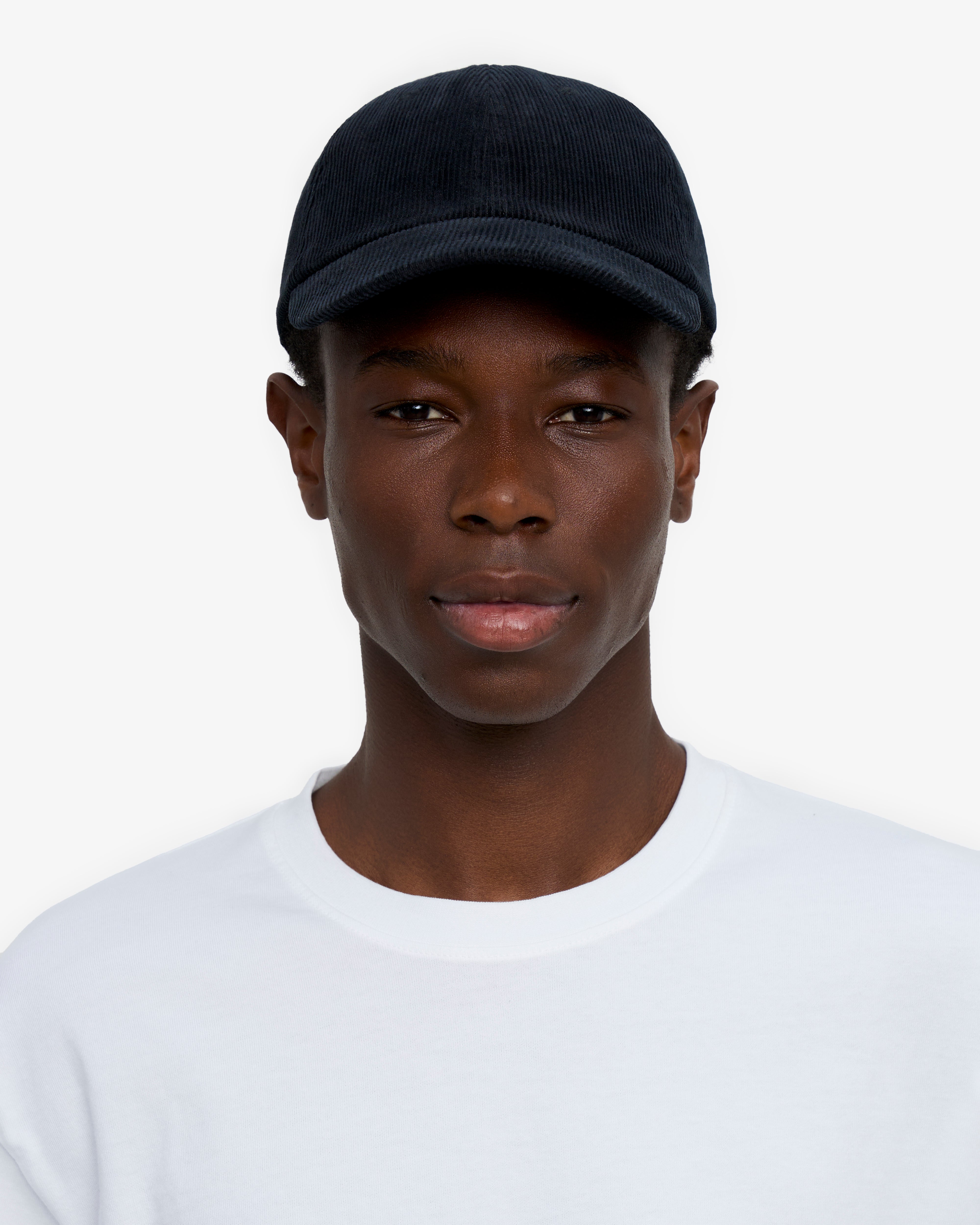 Organic Corduroy Cap - Navy Blue
