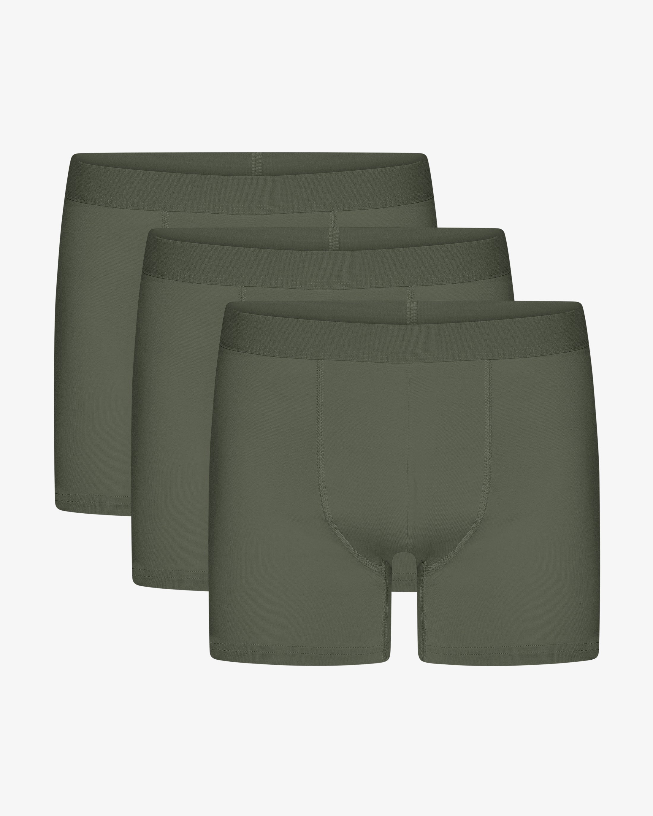 Organic Boxer Briefs 3 Pack - Dusty Olive