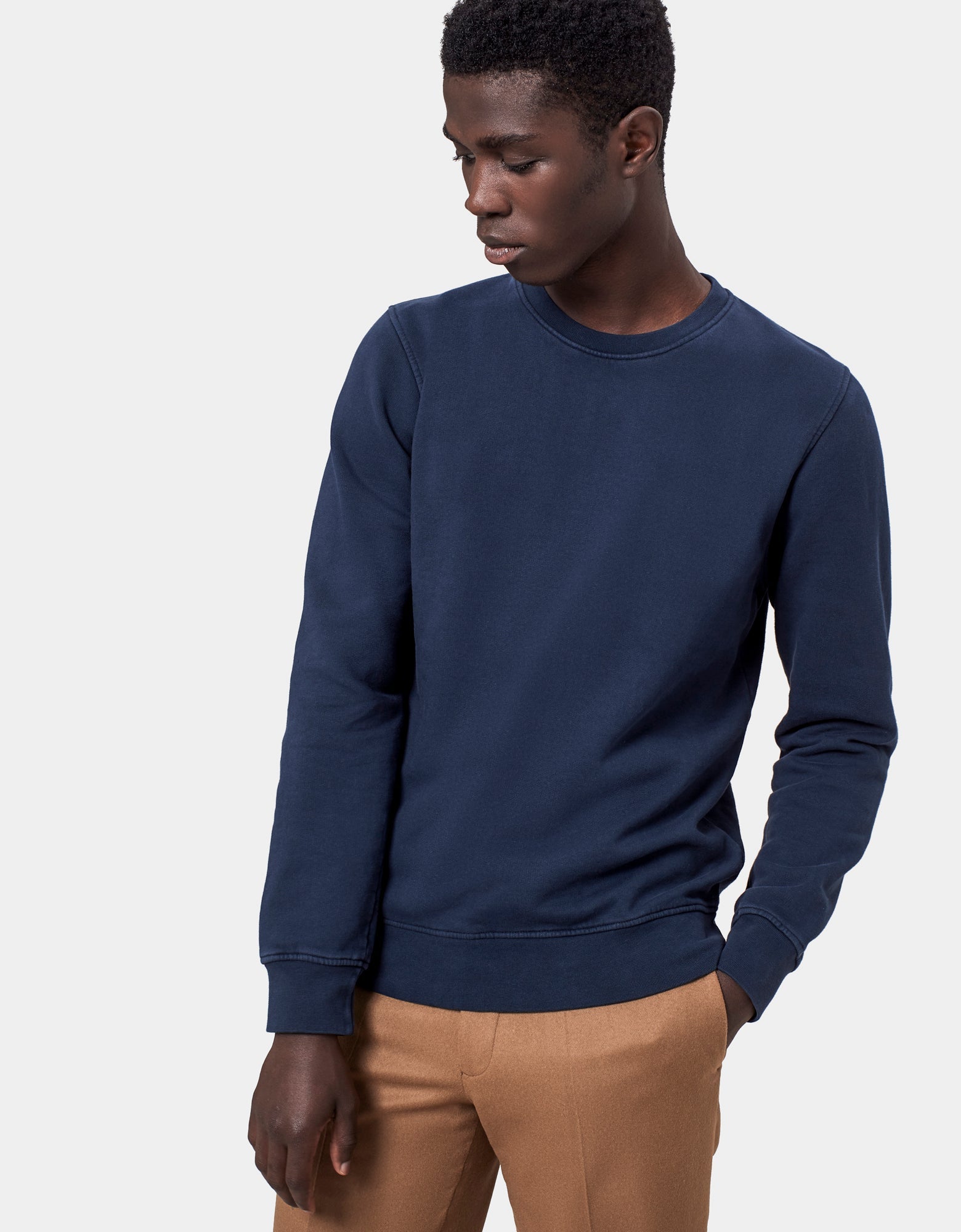 Colorful Standard Classic Organic Crew Crewneck Misty Brown