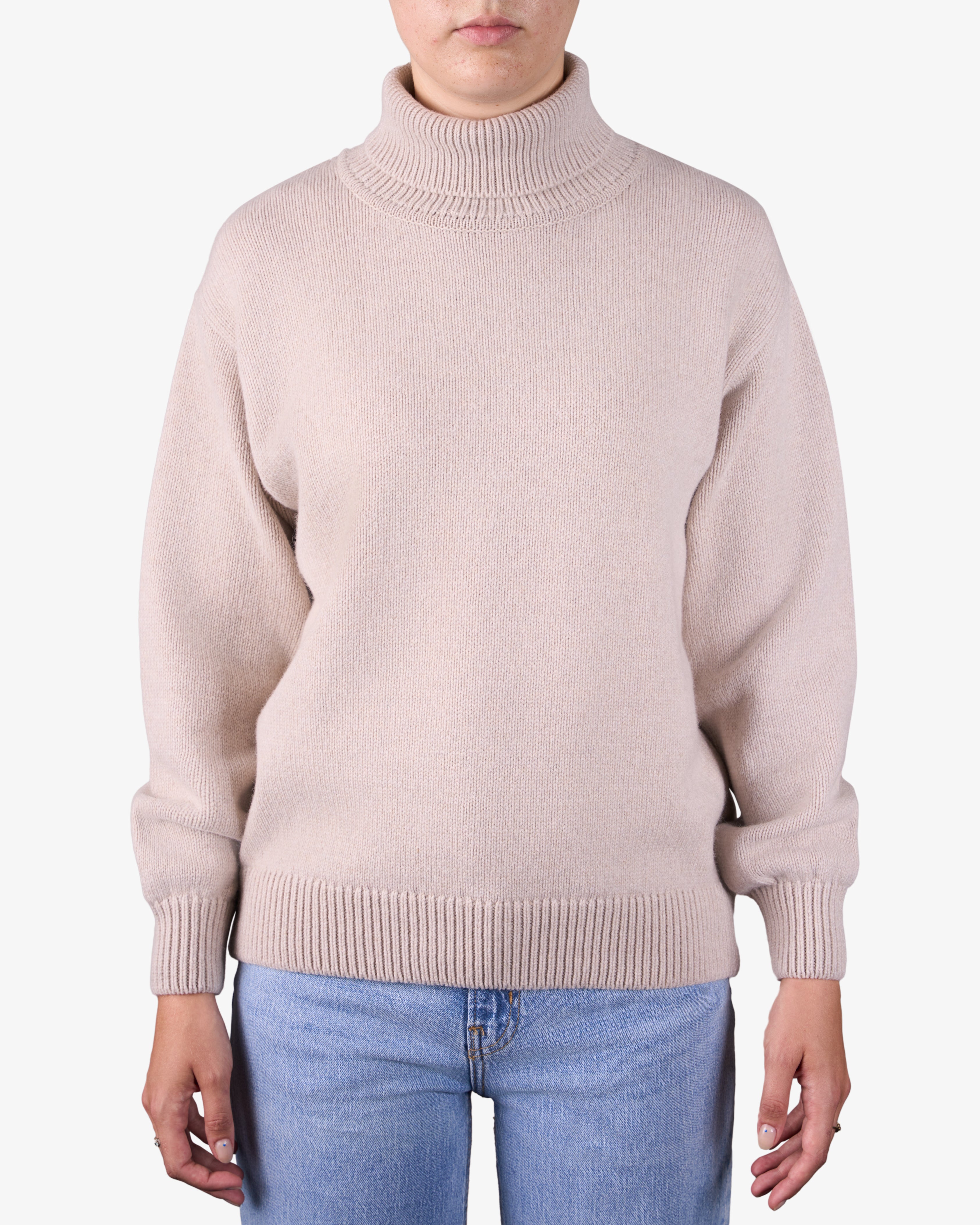 Merino Wool Turtleneck - Bubblegum Pink