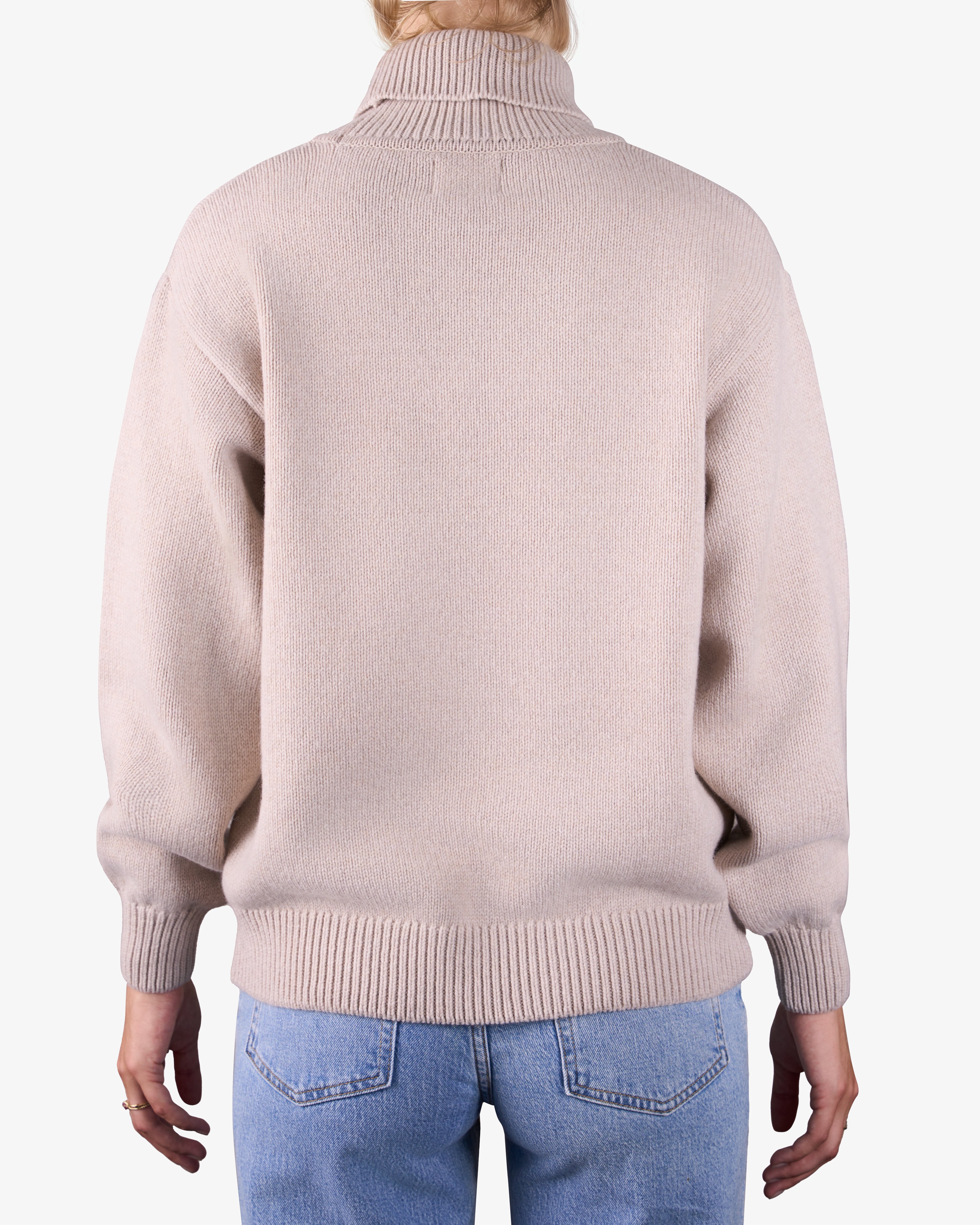 Merino Wool Turtleneck - Bubblegum Pink