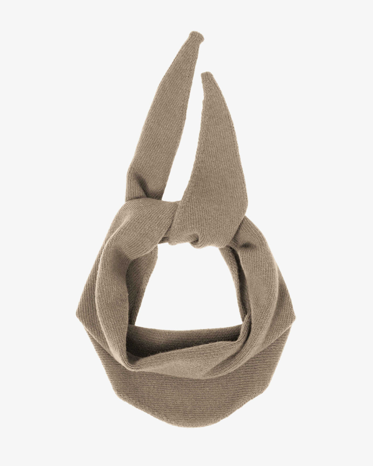 Merino Wool Triangle Scarf - Bamboo Beige