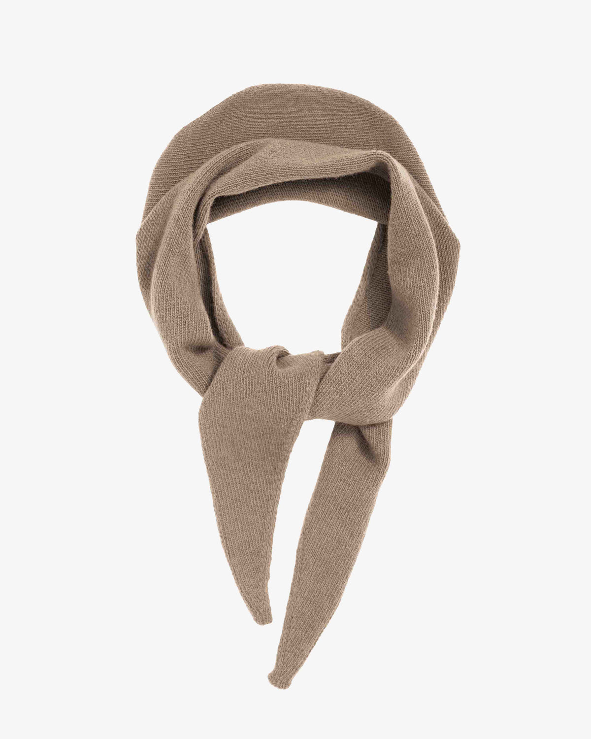 Merino Wool Triangle Scarf - Bamboo Beige
