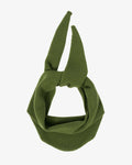 Merino Wool Triangle Scarf - Fern Green