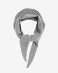 Merino Wool Triangle Scarf - Heather Grey